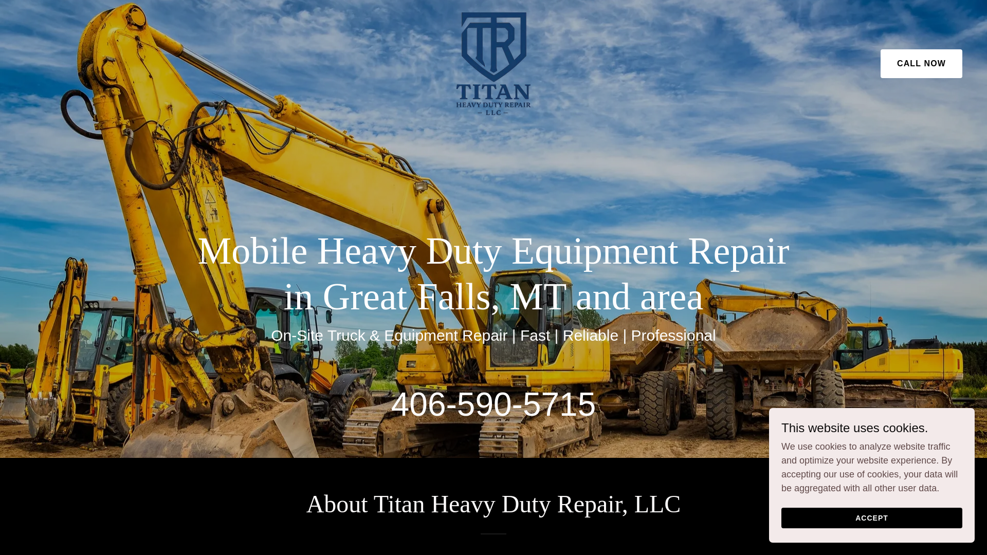 website screenshot of https://titanhdrepair.com/