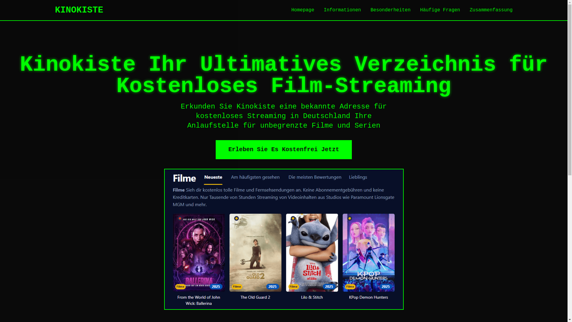 website screenshot of https://kinokiste-uhfs.pages.dev/