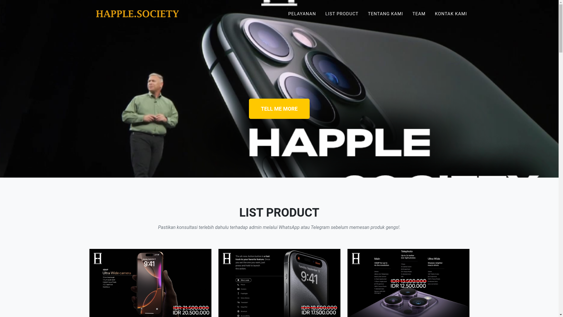 website screenshot of https://happlesociety.pages.dev/