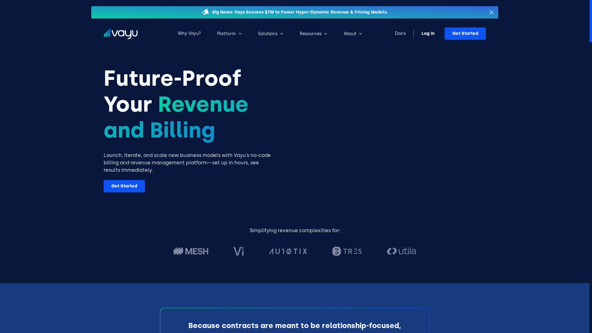 website screenshot of https://lookvayu.com/