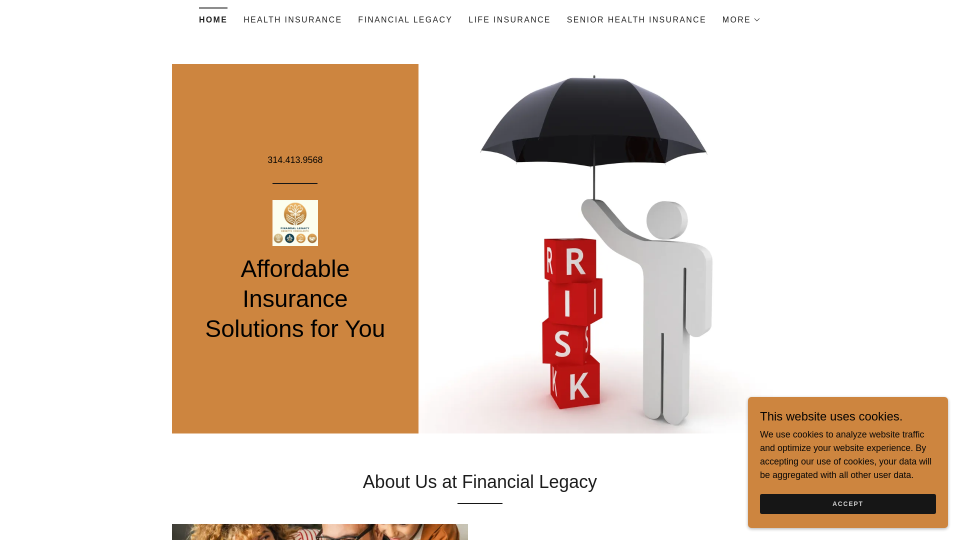 website screenshot of https://financiallegacybc.com/