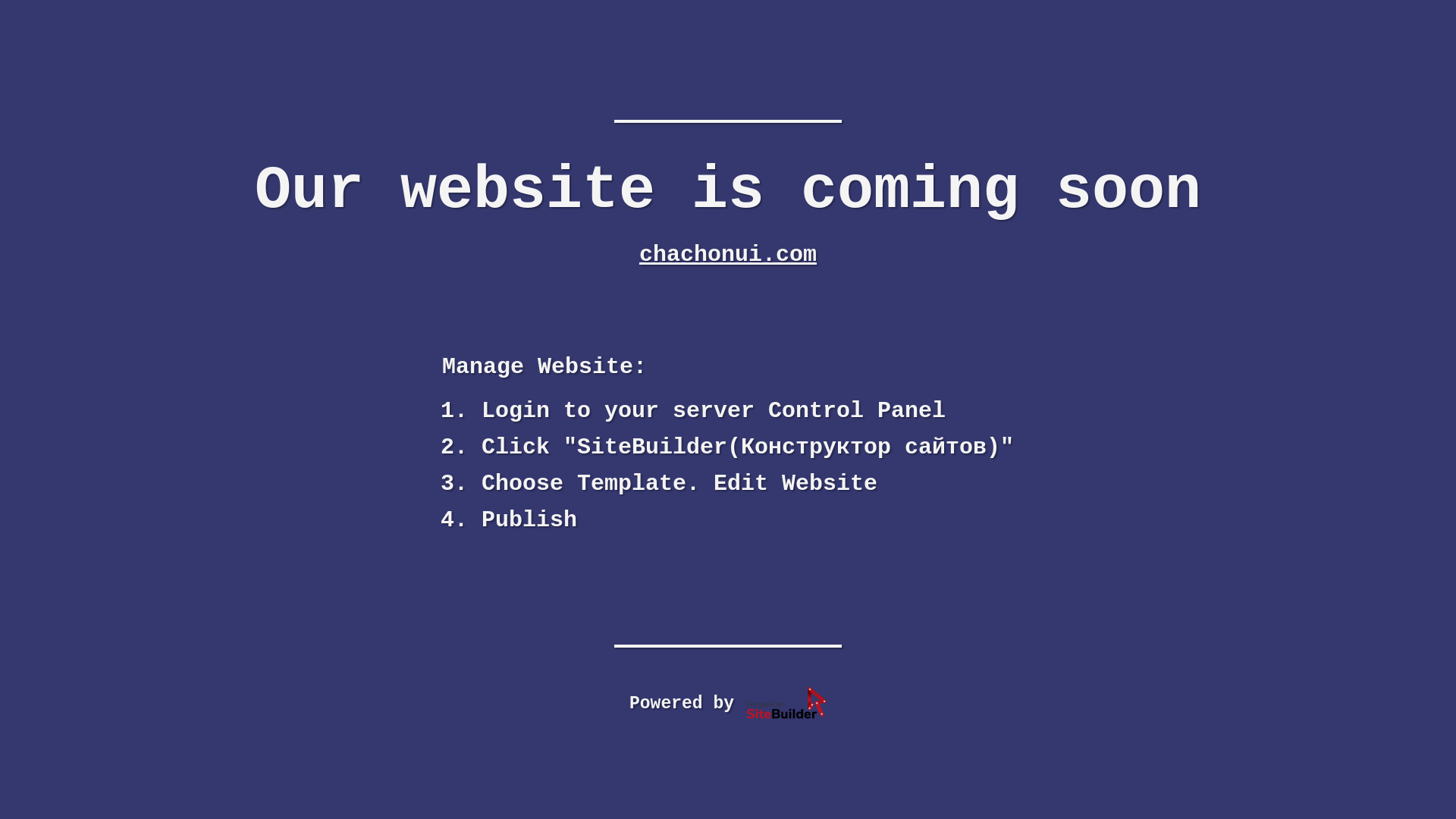 website screenshot of https://chachonui.com/