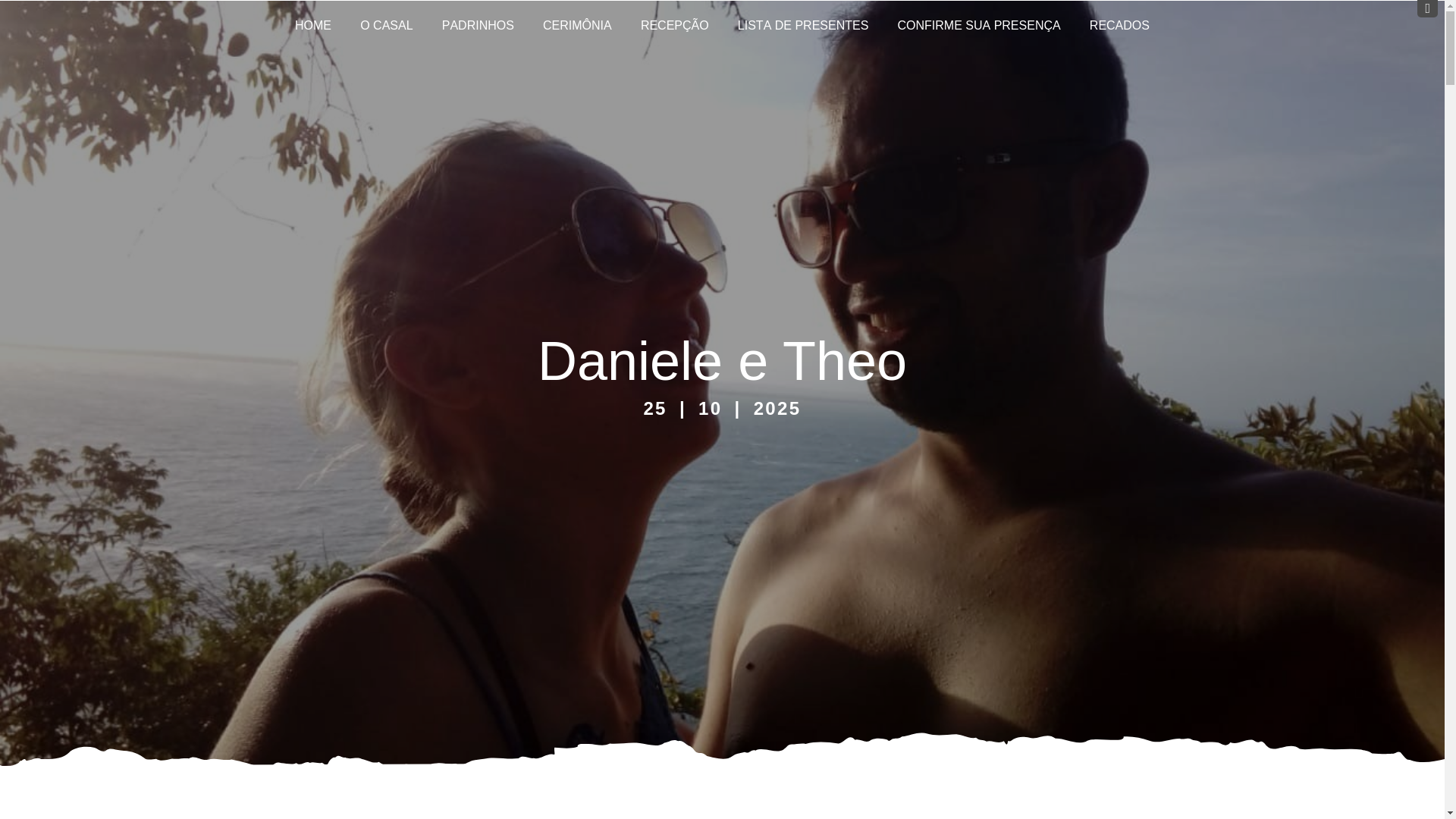 website screenshot of https://daniele-e-theo.com.br/