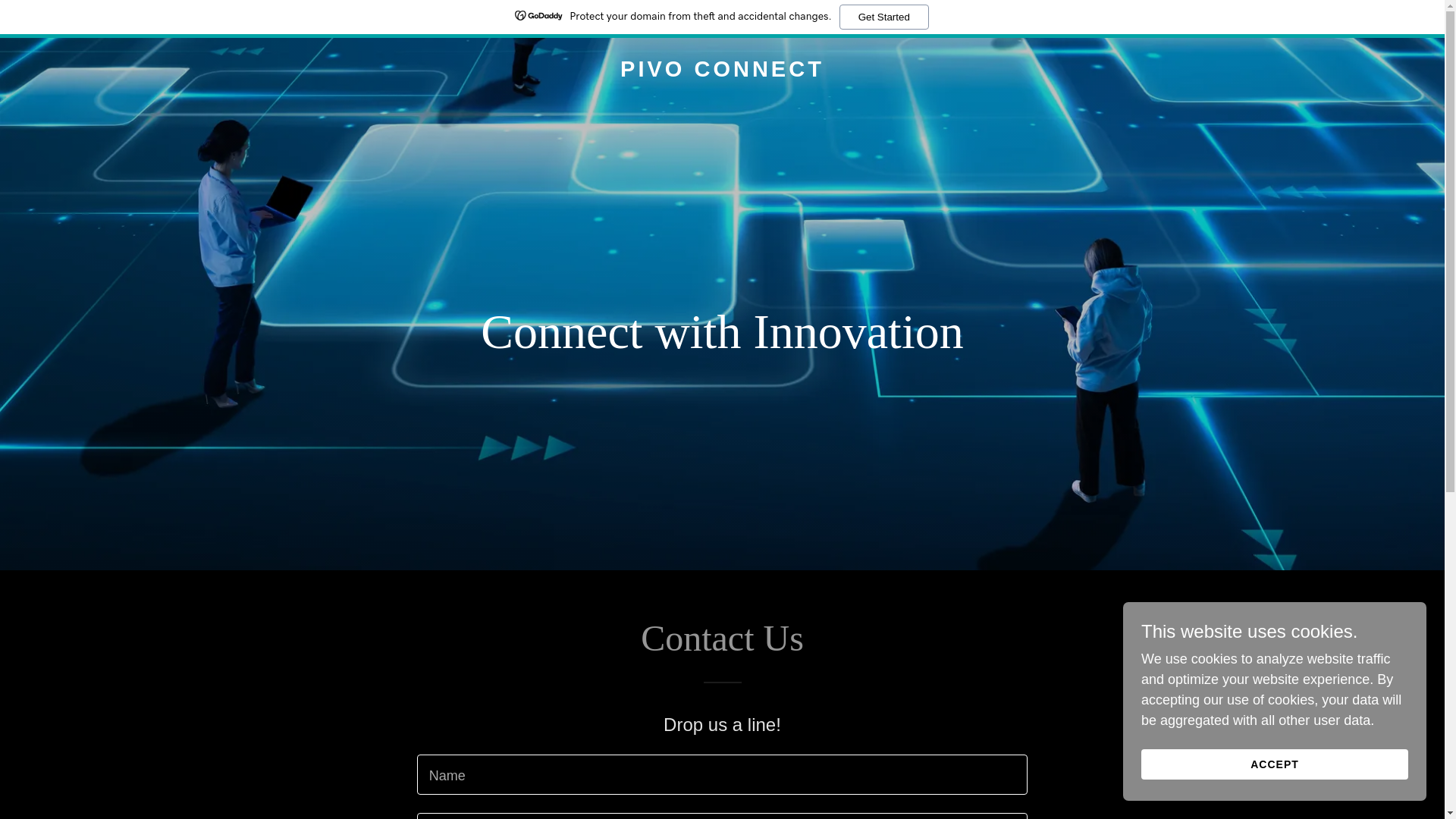 website screenshot of https://pivoconnect.io/