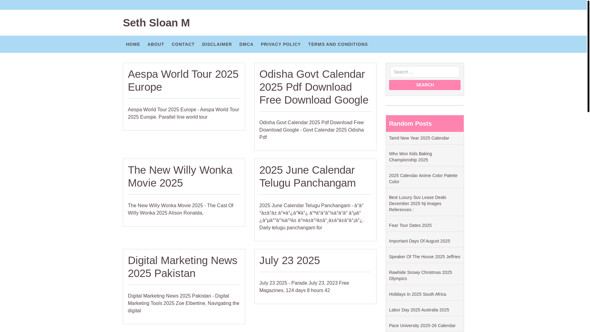 website screenshot of https://sethsloanm.pages.dev/