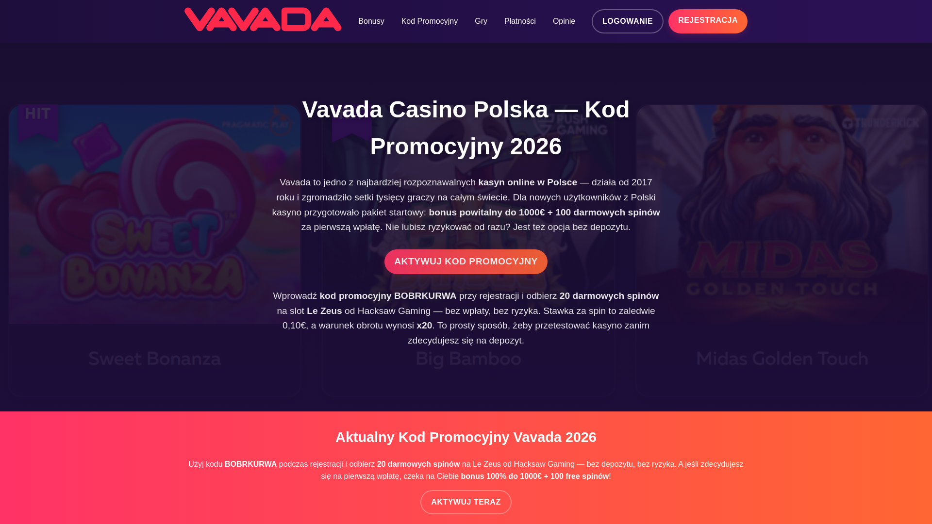 website screenshot of https://vavadapl.click/