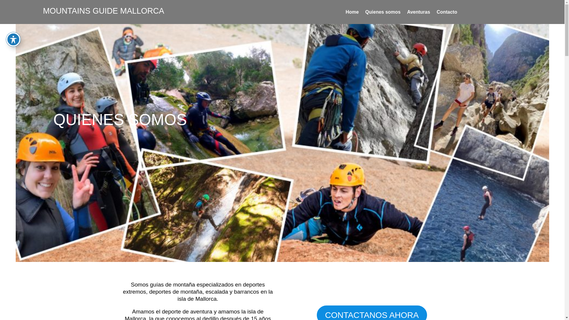 website screenshot of https://mountainsguidemallorca.com/