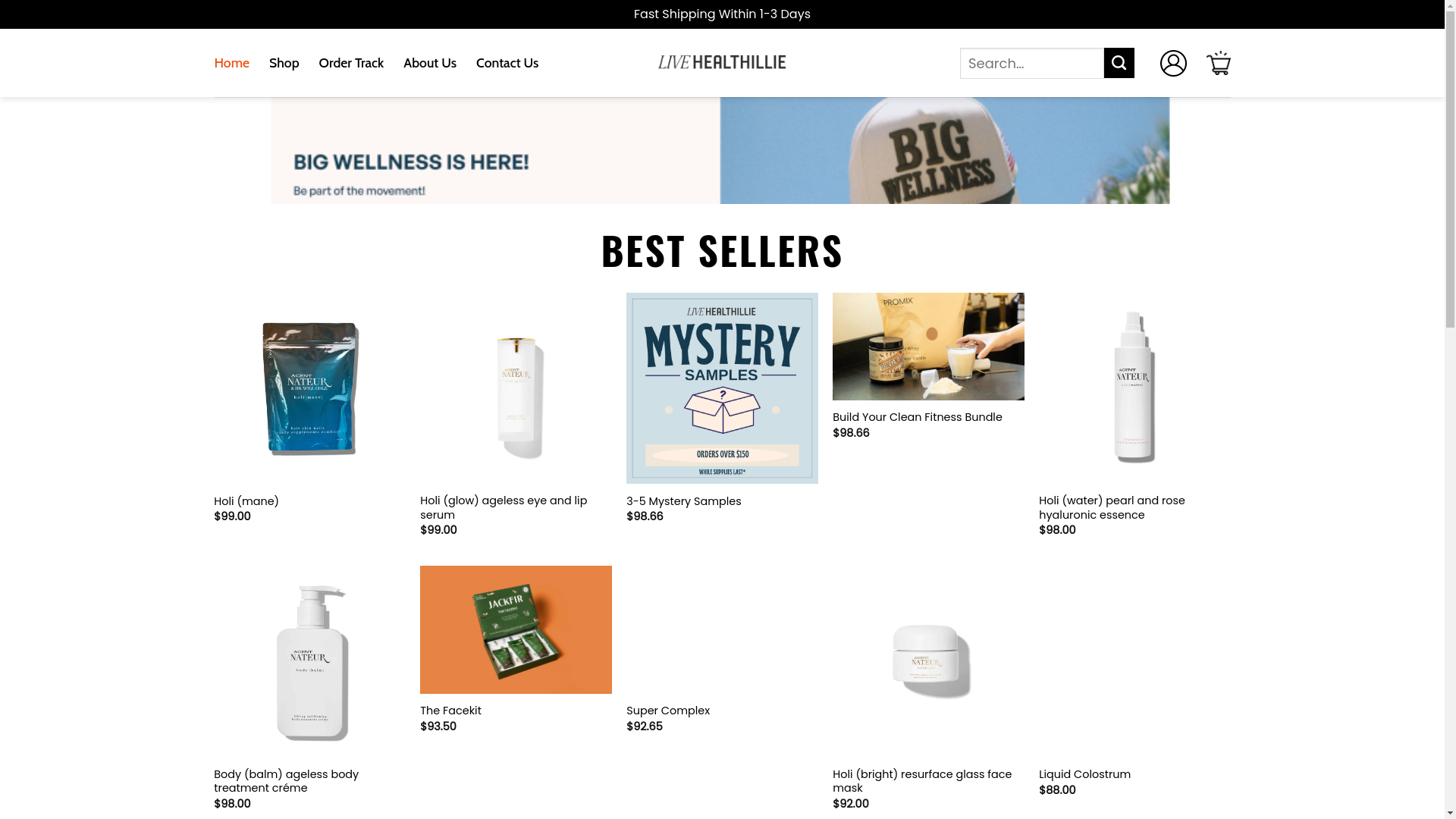 website screenshot of https://bestlivehealthillie.shop/