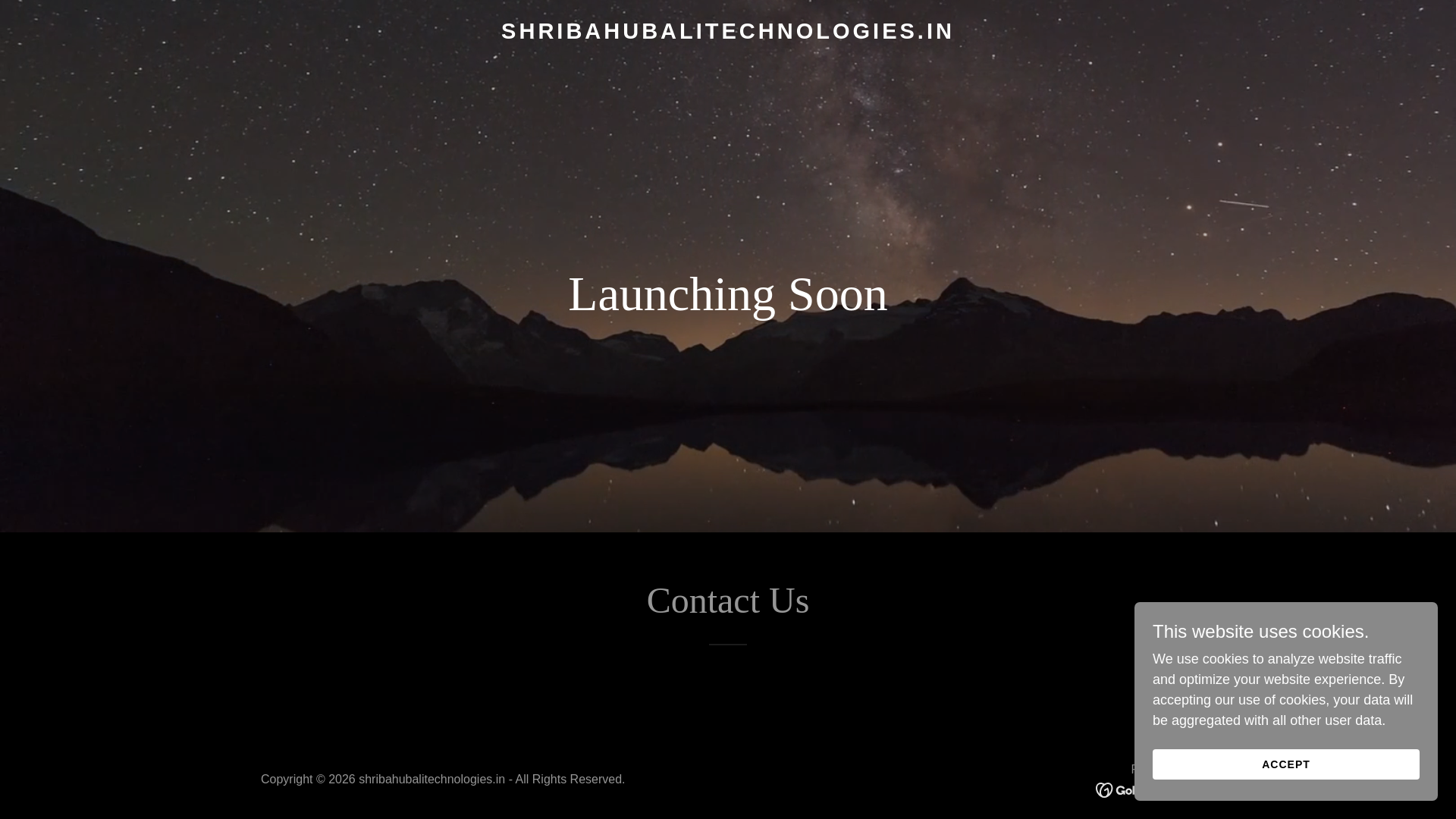website screenshot of https://shribahubalitechnologies.in/