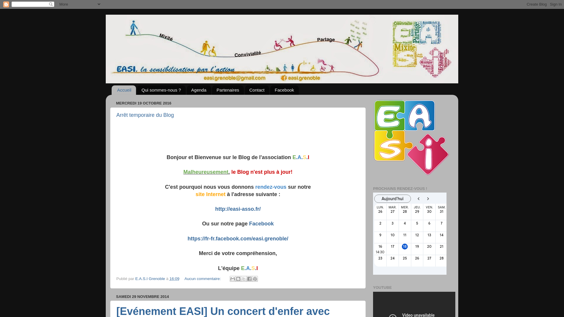 website screenshot of https://easi-grenoble.blogspot.com/
