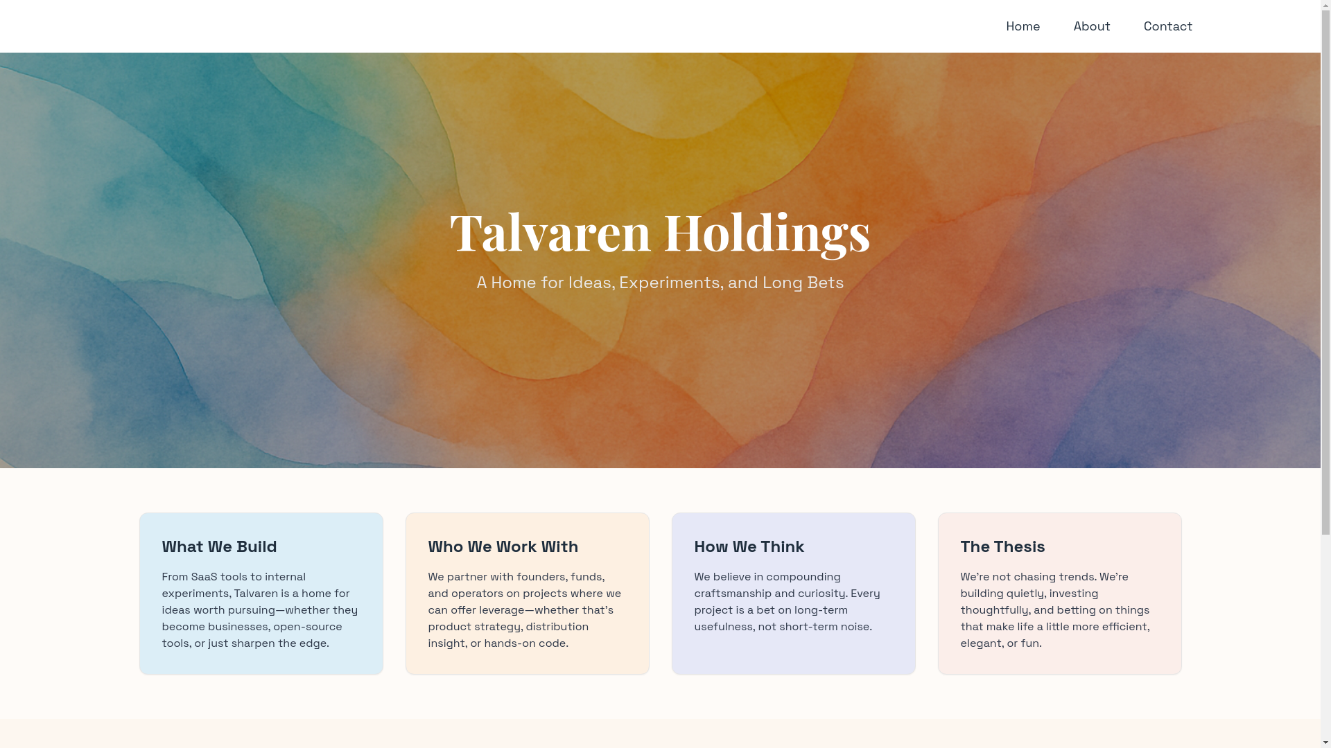 website screenshot of https://arenas-holdings.pages.dev/