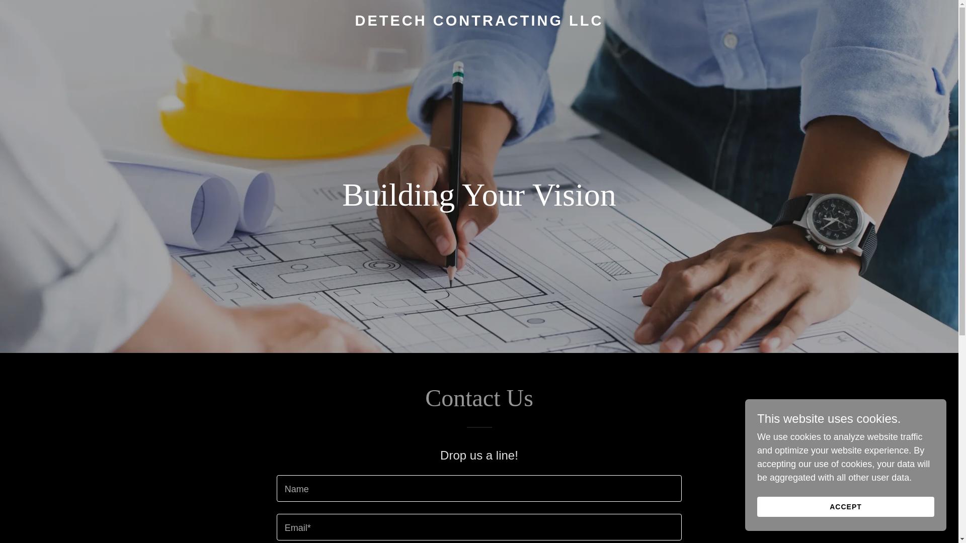 website screenshot of https://detechcontractingllc.com/