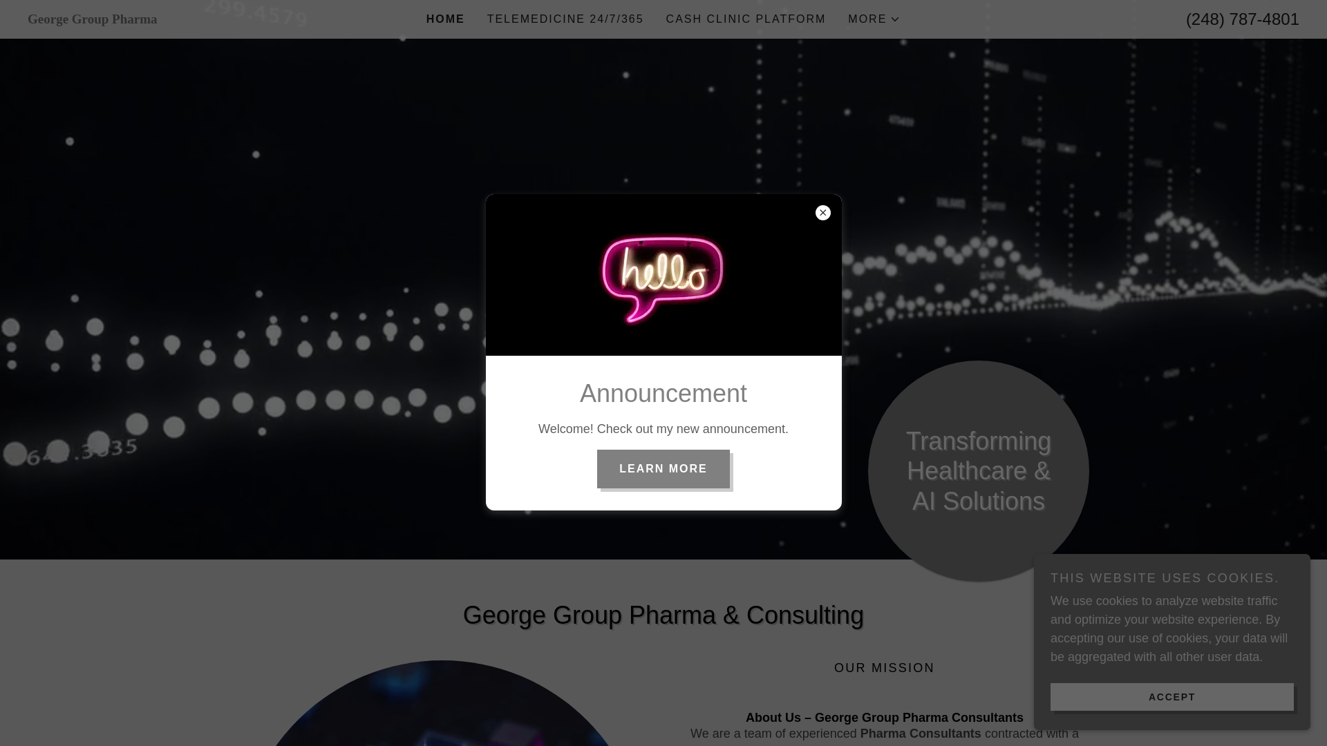website screenshot of https://georgegroupmd.com/