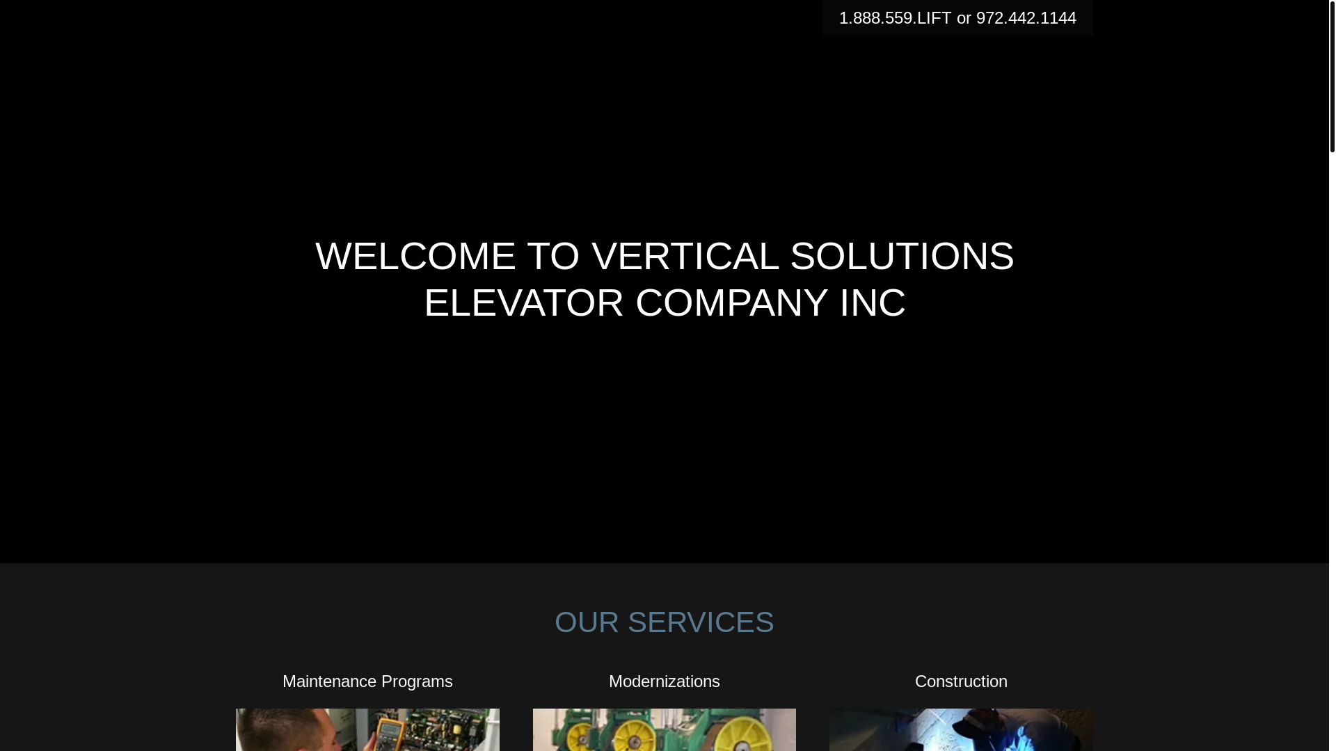 website screenshot of https://makingelevatorsgreatagain.com/