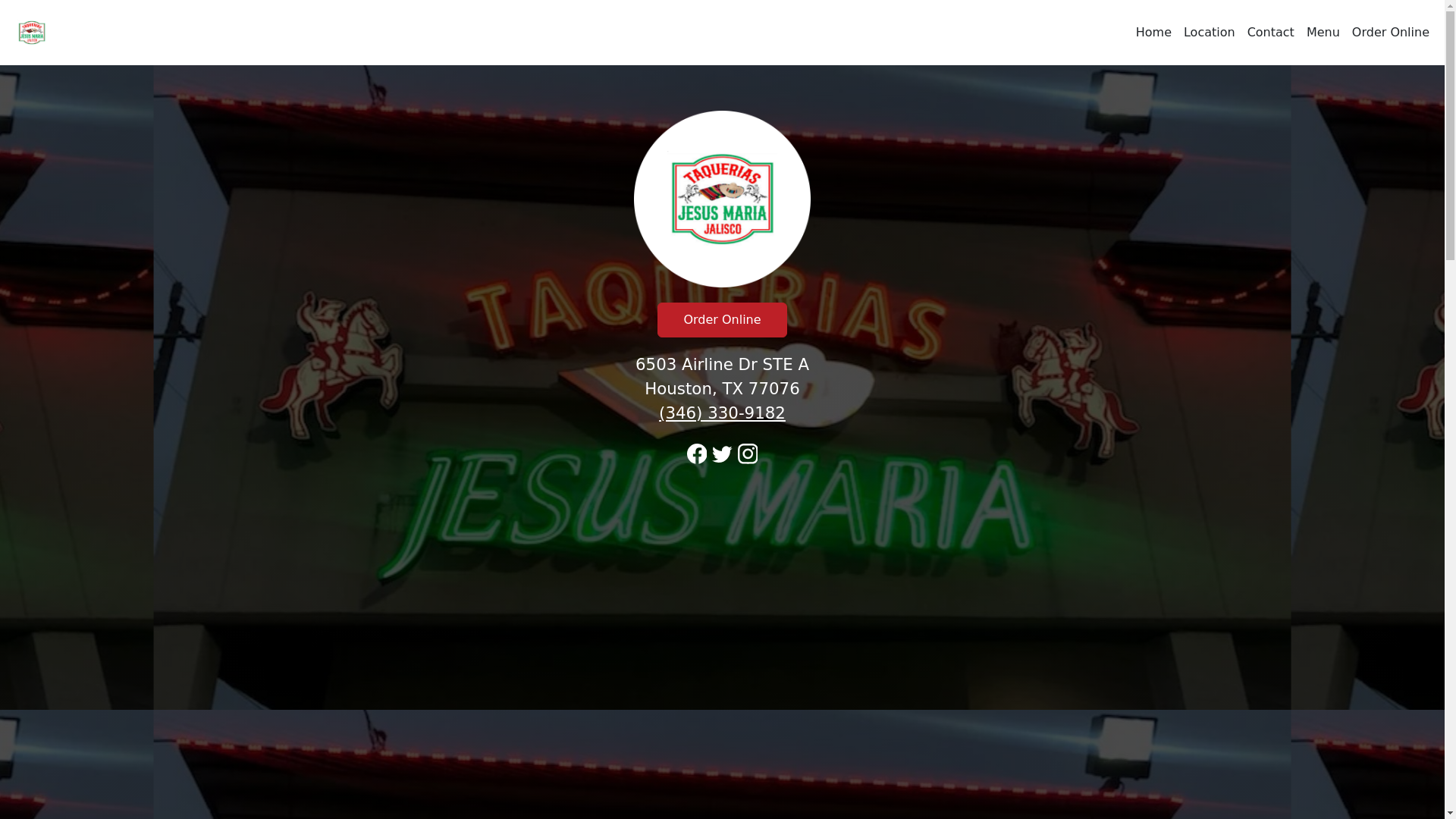website screenshot of https://taqueriajesusmariajaliscotx.com/