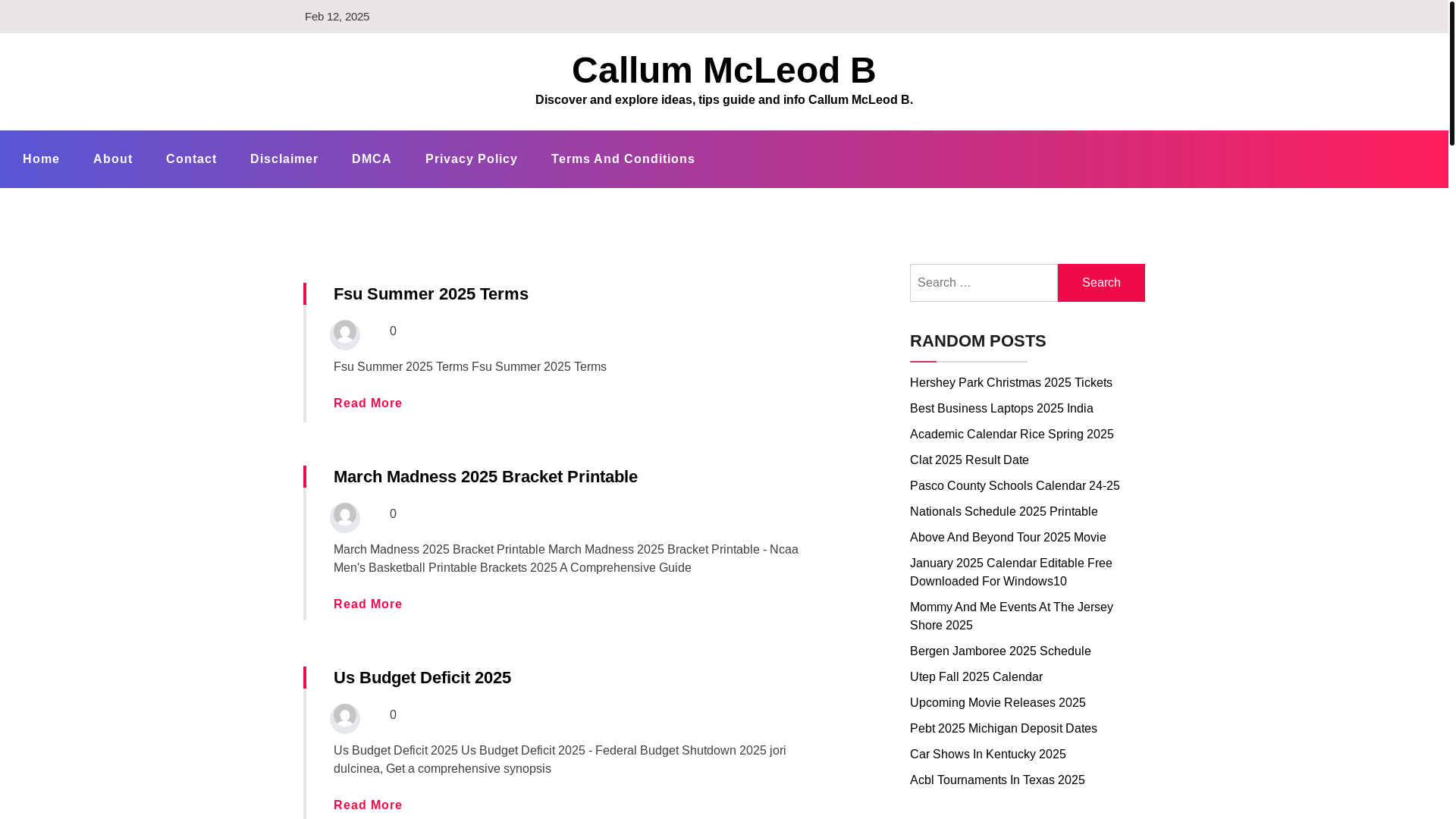 website screenshot of https://callummcleodb.pages.dev/