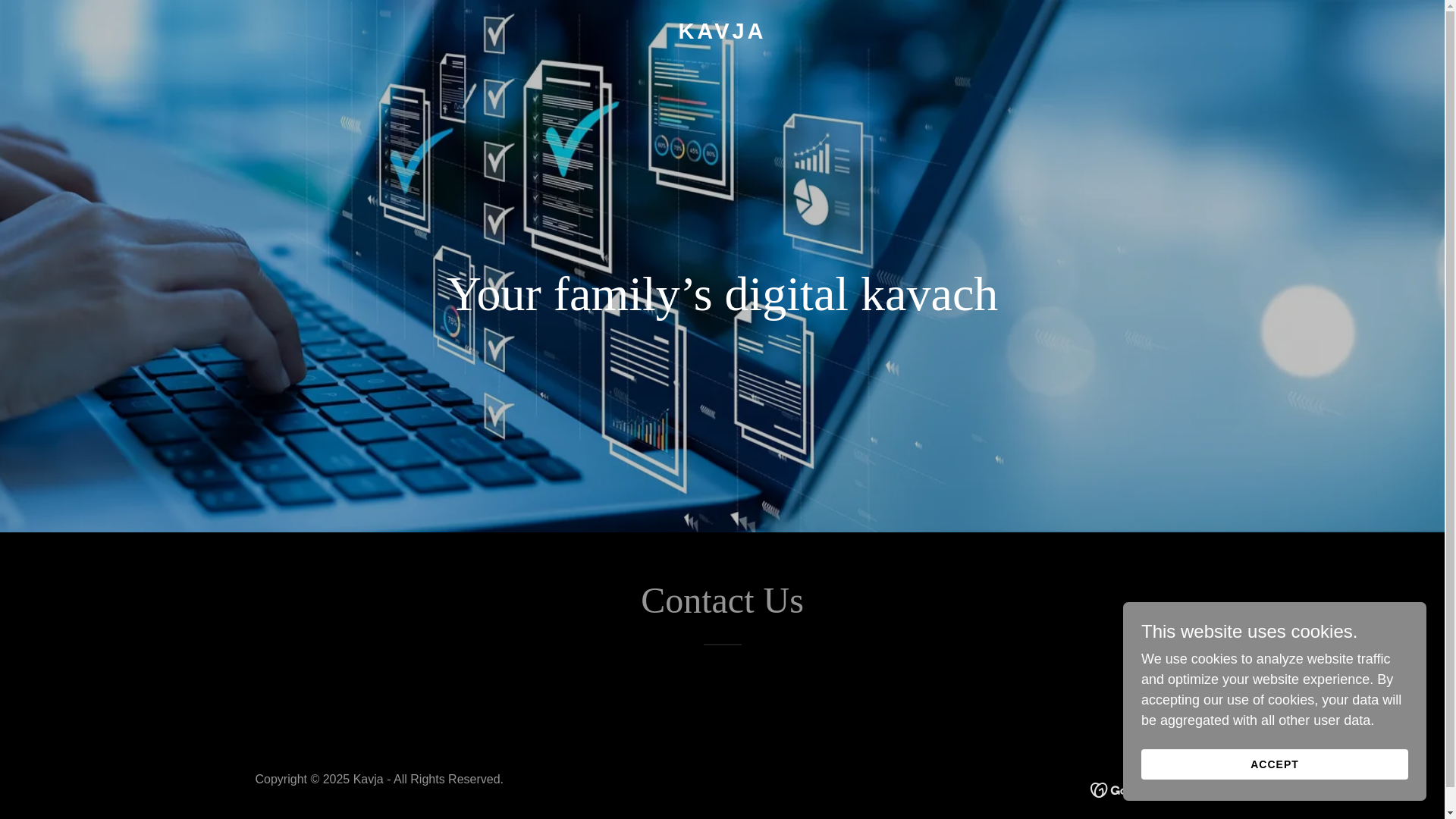 website screenshot of https://kavja.com/