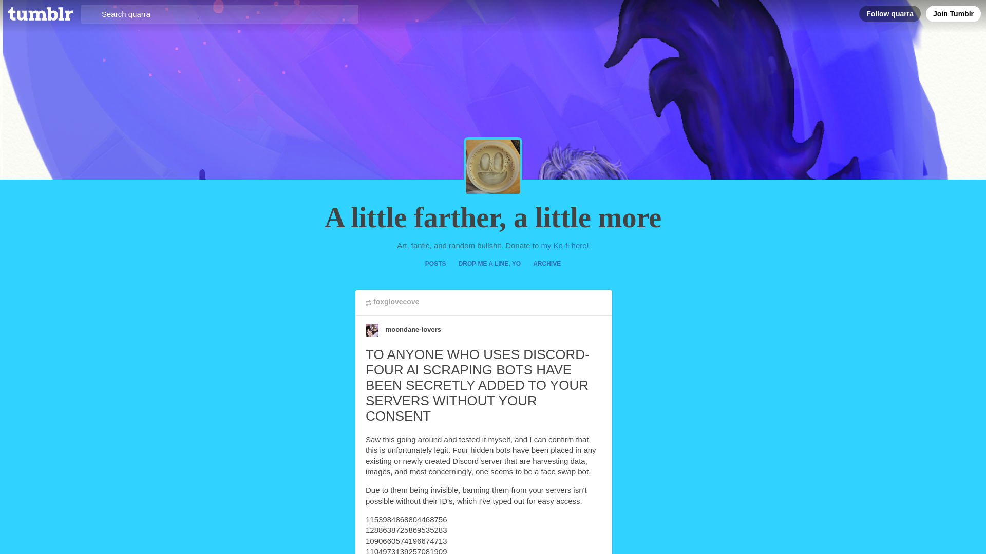 website screenshot of https://quarra.tumblr.com/post/786201576373092352