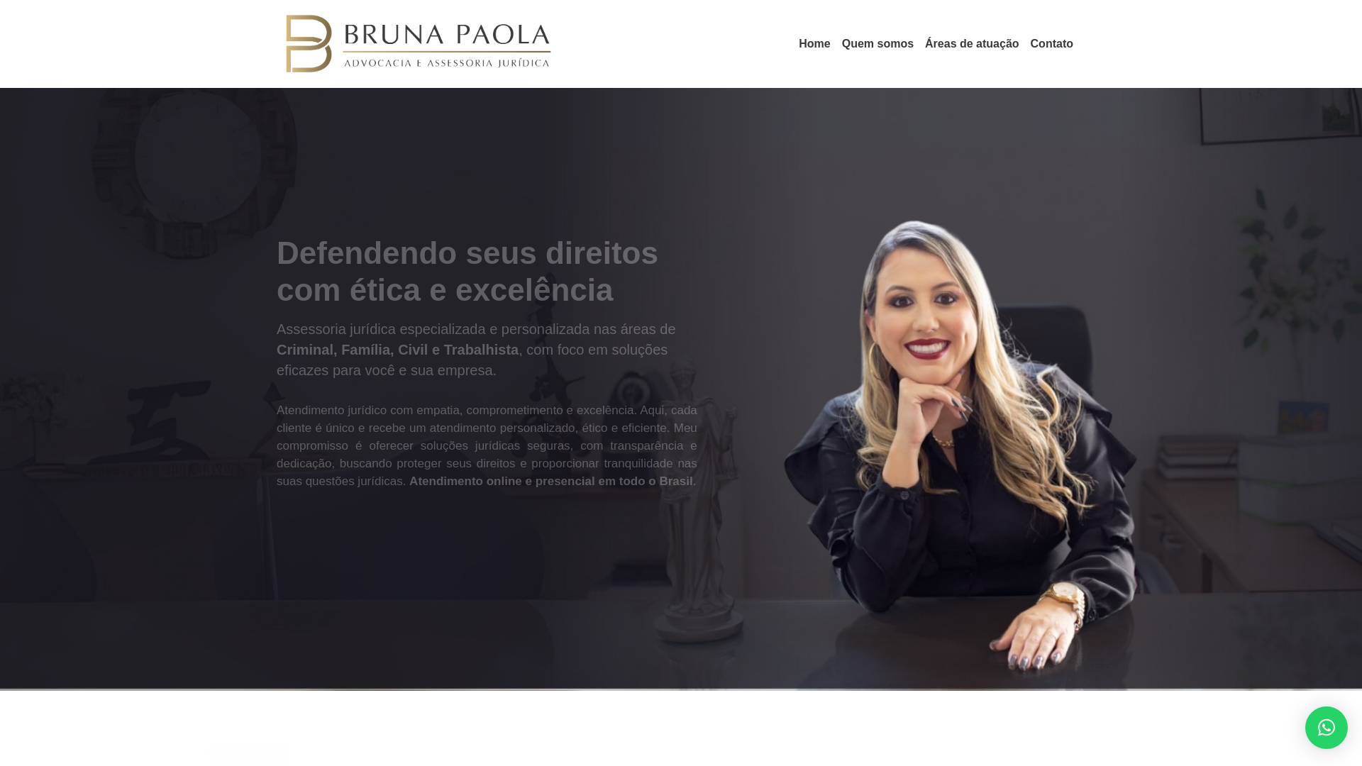 website screenshot of https://brunapaolaadvocacia.com.br/