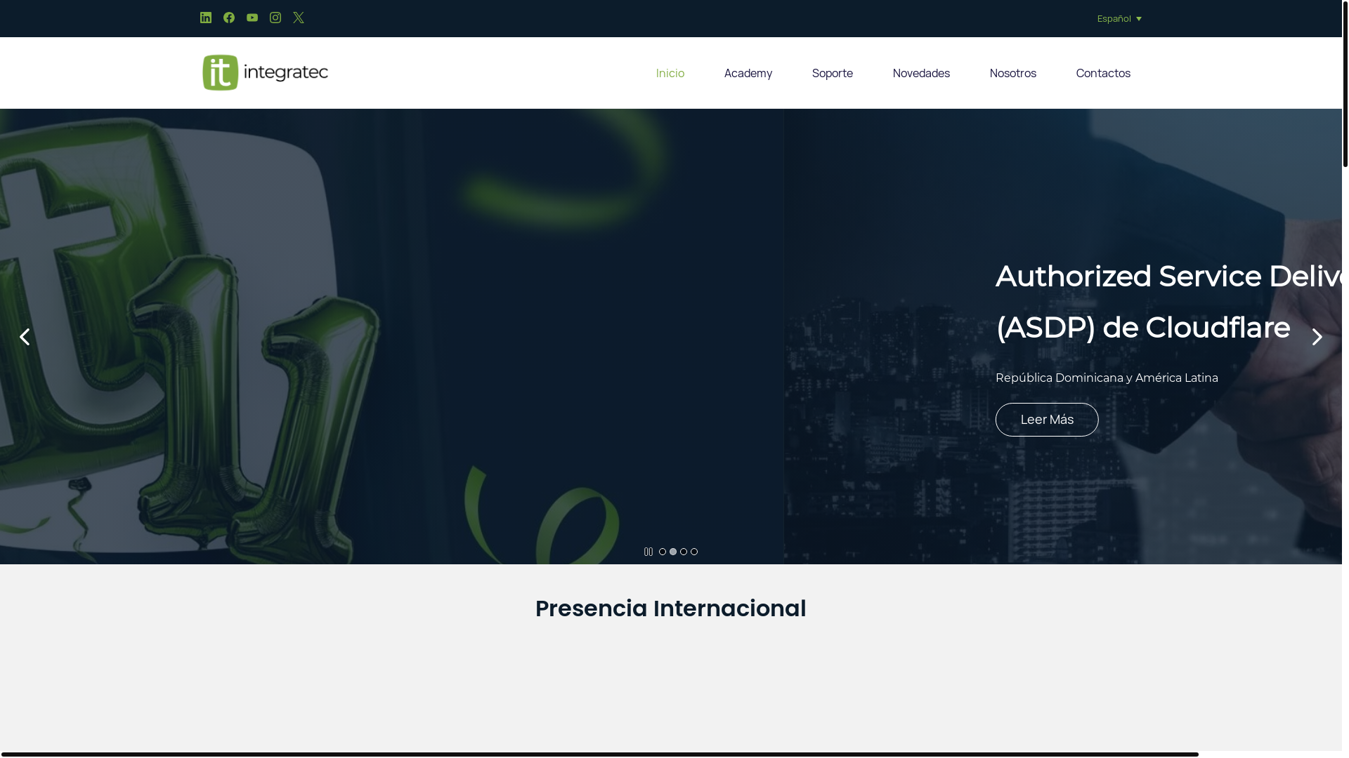 website screenshot of https://integrateccorp.co/