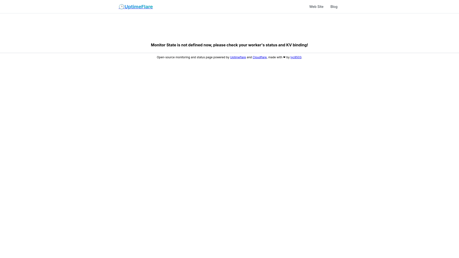 website screenshot of https://uptimeflare-c3i.pages.dev/