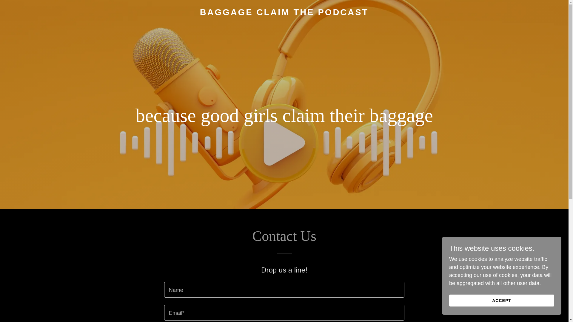 website screenshot of https://baggageclaimthepodcast.com/