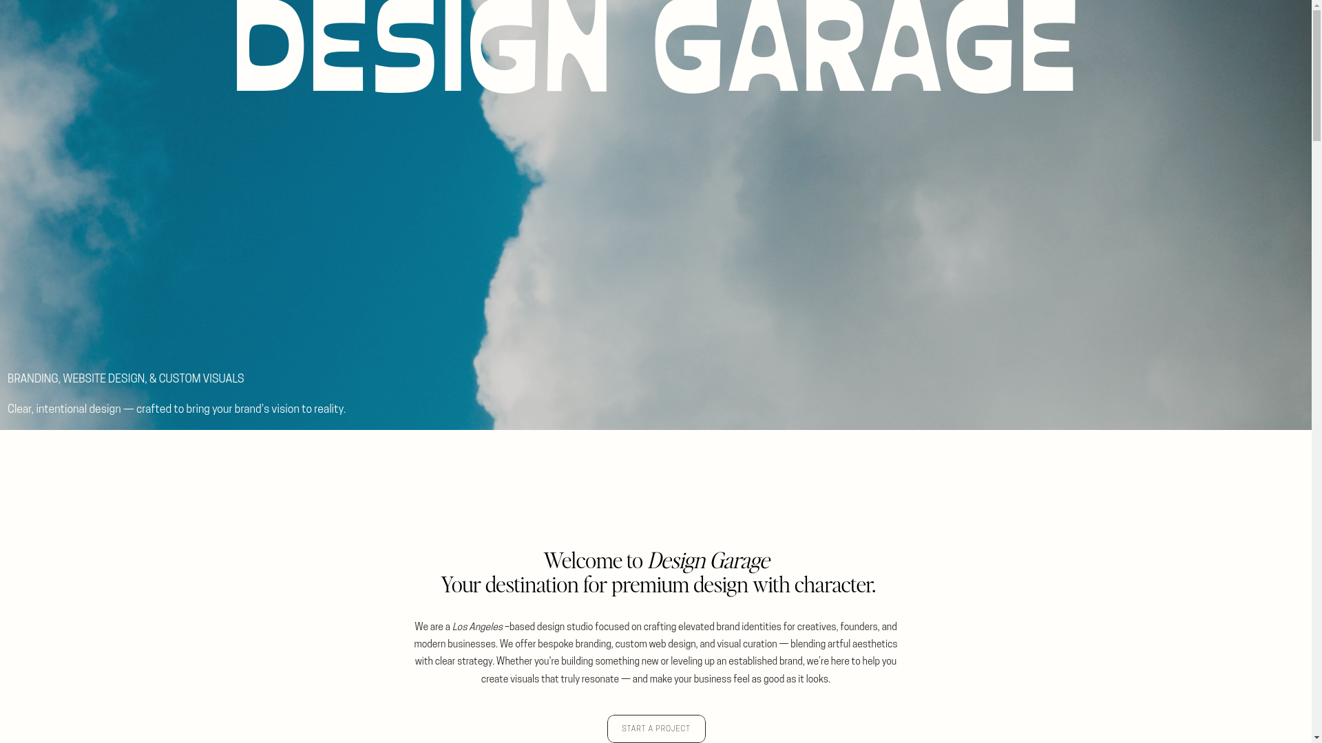website screenshot of https://design-garage-xx.com/