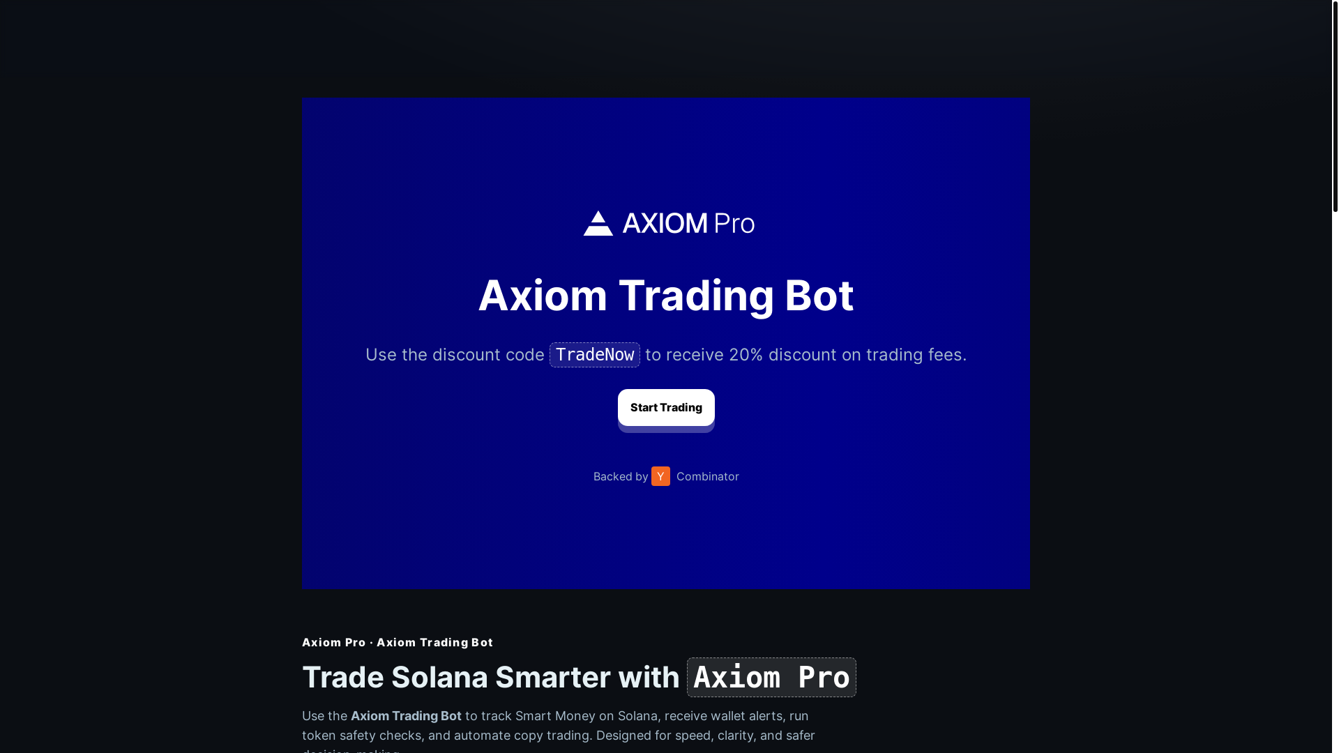 website screenshot of https://axiomtradingbot.pages.dev/