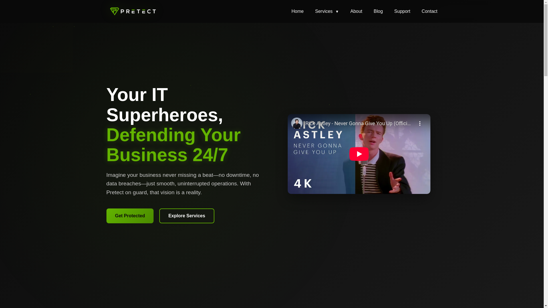 website screenshot of https://pretect-website.pages.dev/