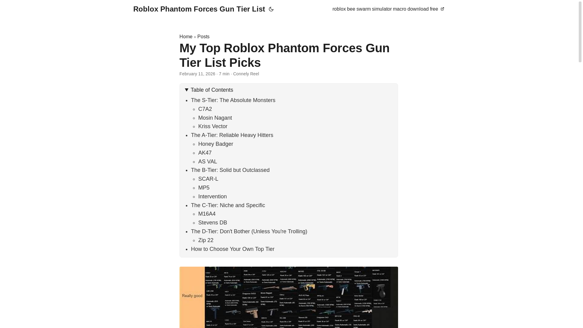 website screenshot of https://roblox-phantom-forces-gun-tier-list.pages.dev/