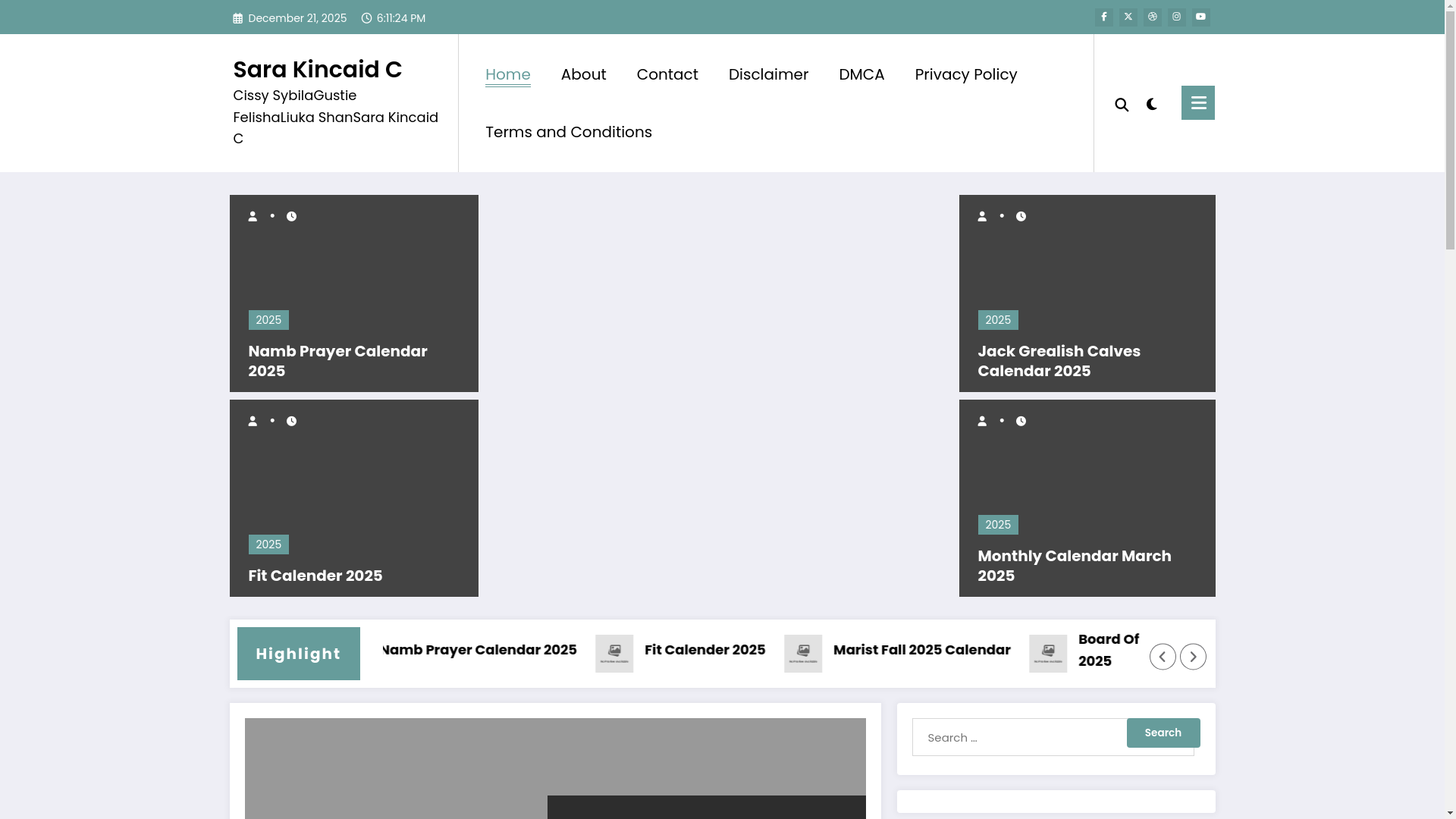 website screenshot of https://sarakincaidc.pages.dev/