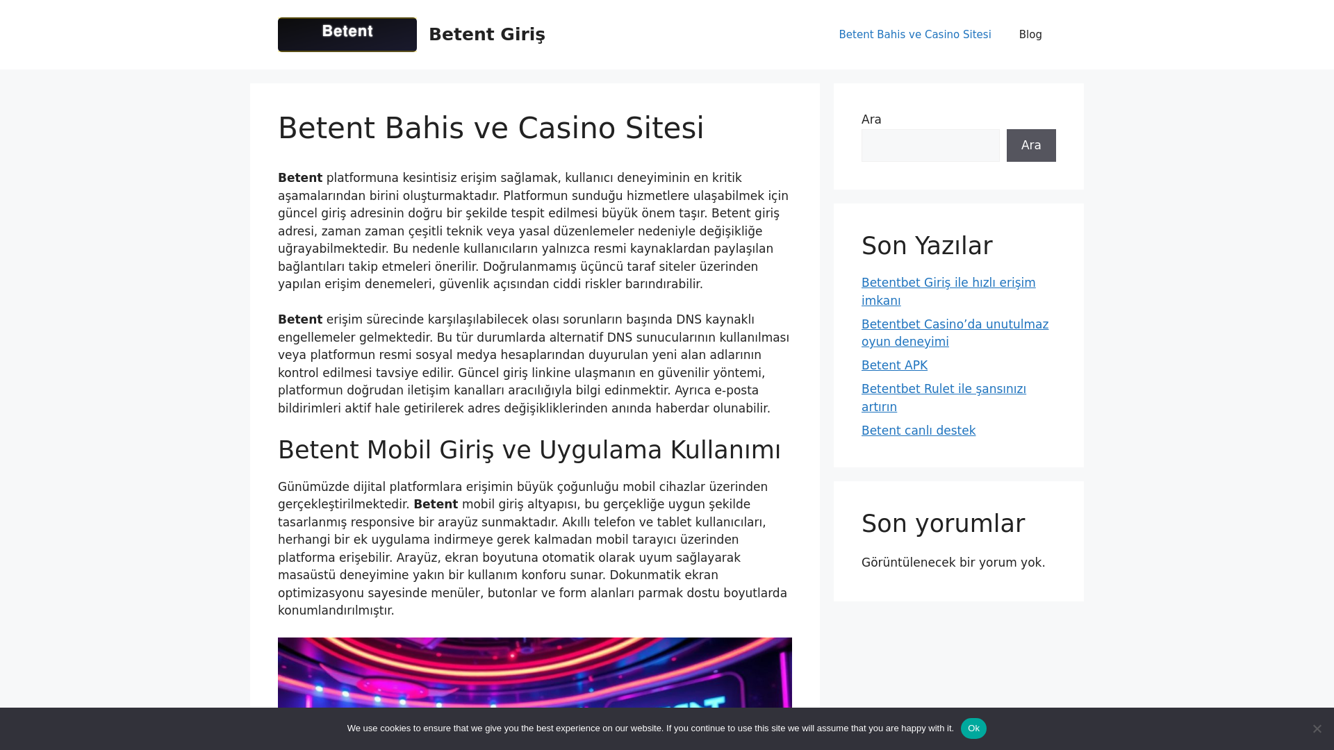 website screenshot of https://betent.net/