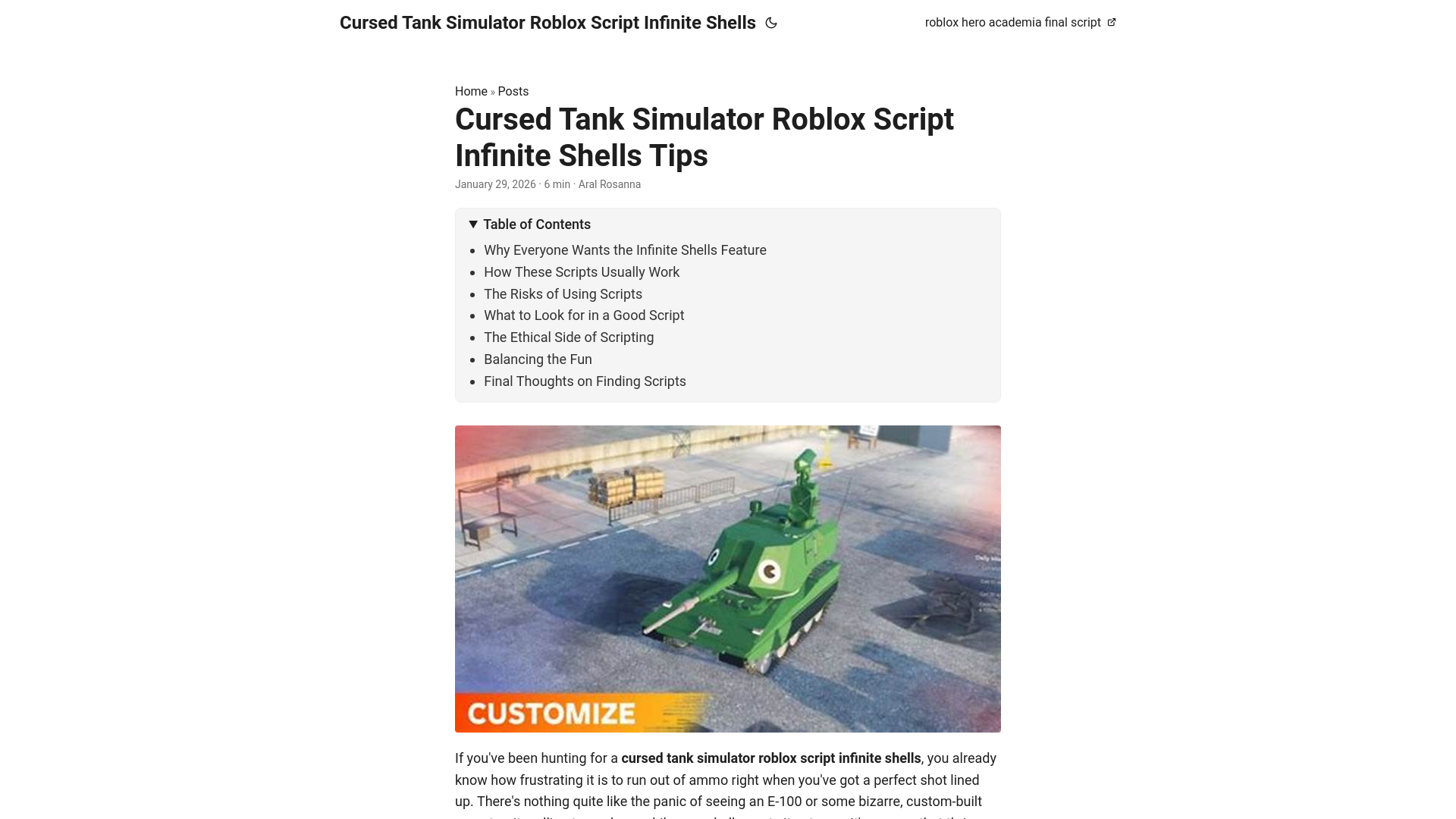 website screenshot of https://cursed-tank-simulator-roblox-script-infinite-shells.pages.dev/