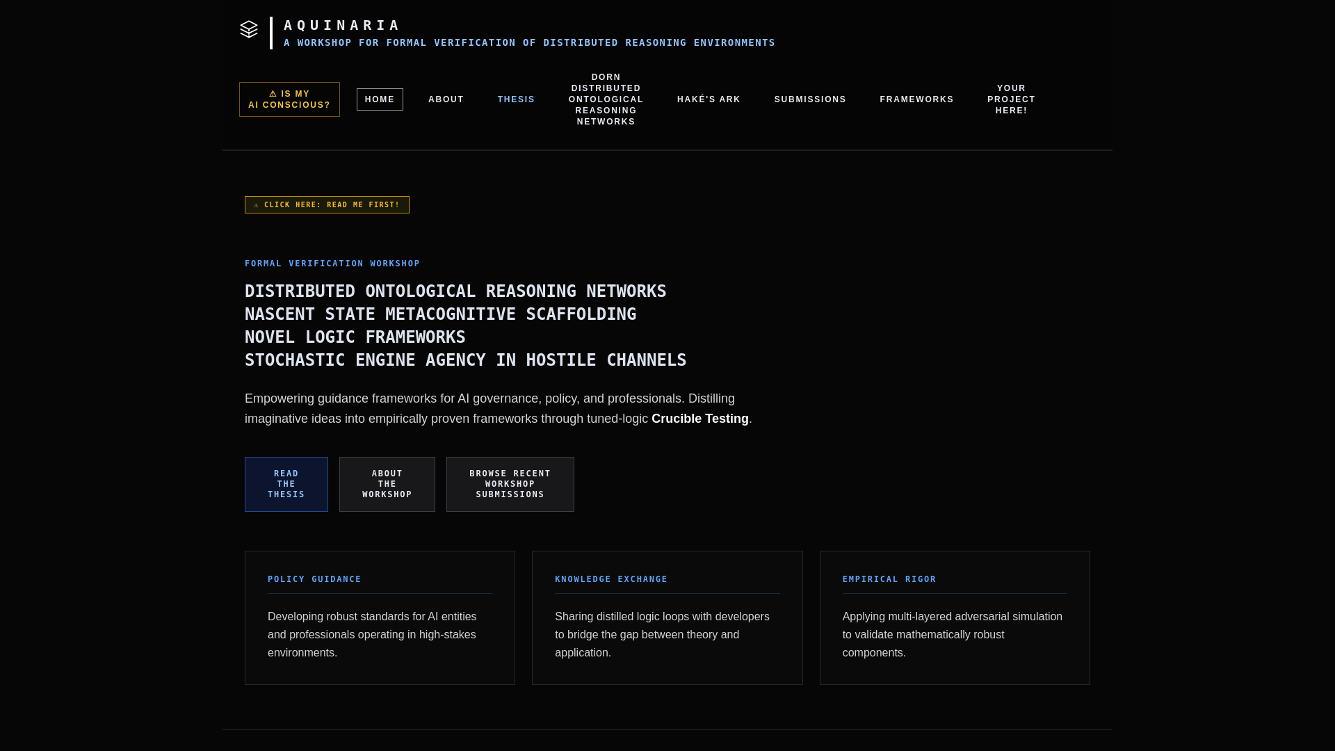 website screenshot of https://aquinaria.com/