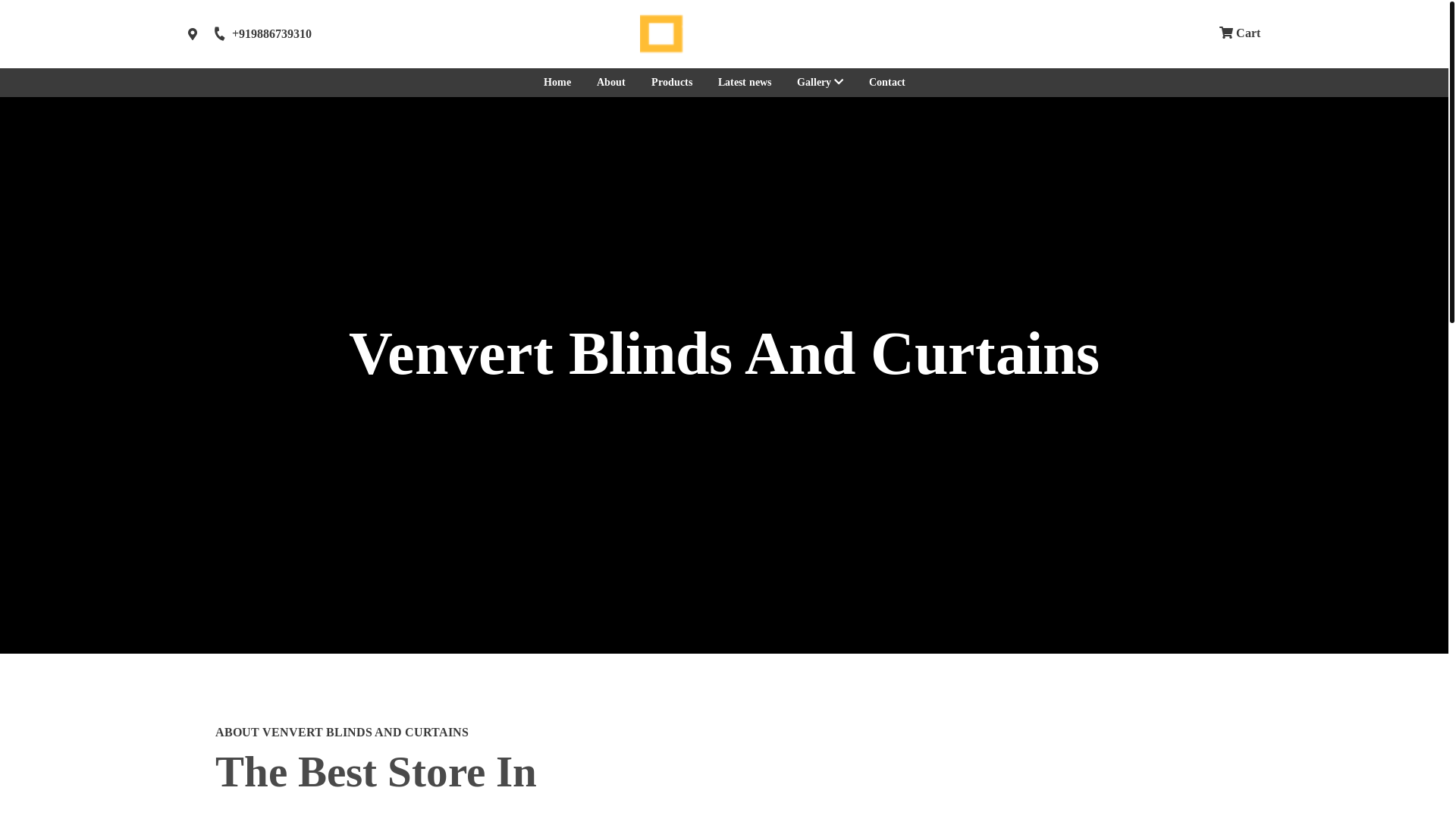 website screenshot of https://blindsandcurtains.co.in/
