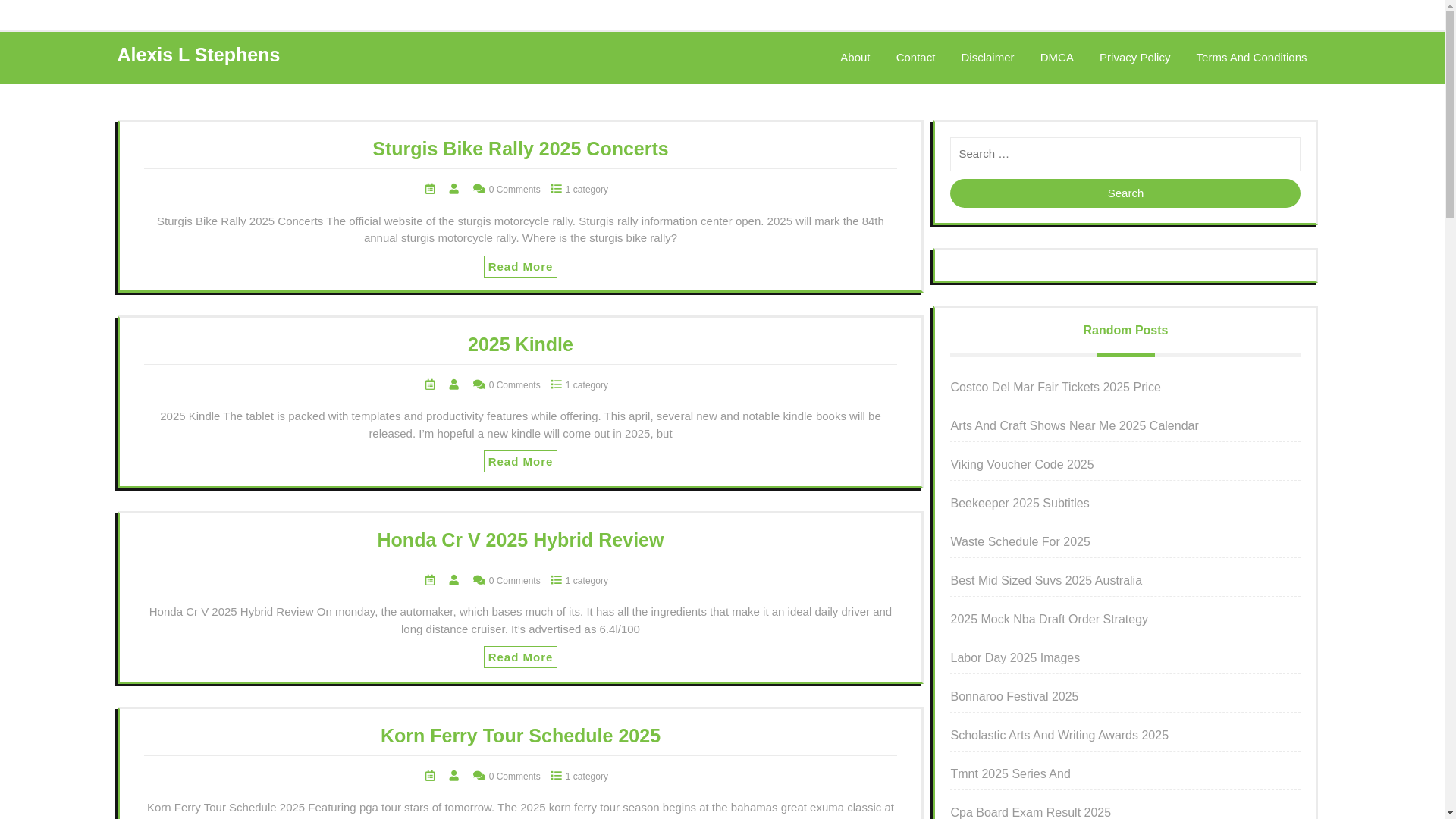 website screenshot of https://alexislstephens.pages.dev/