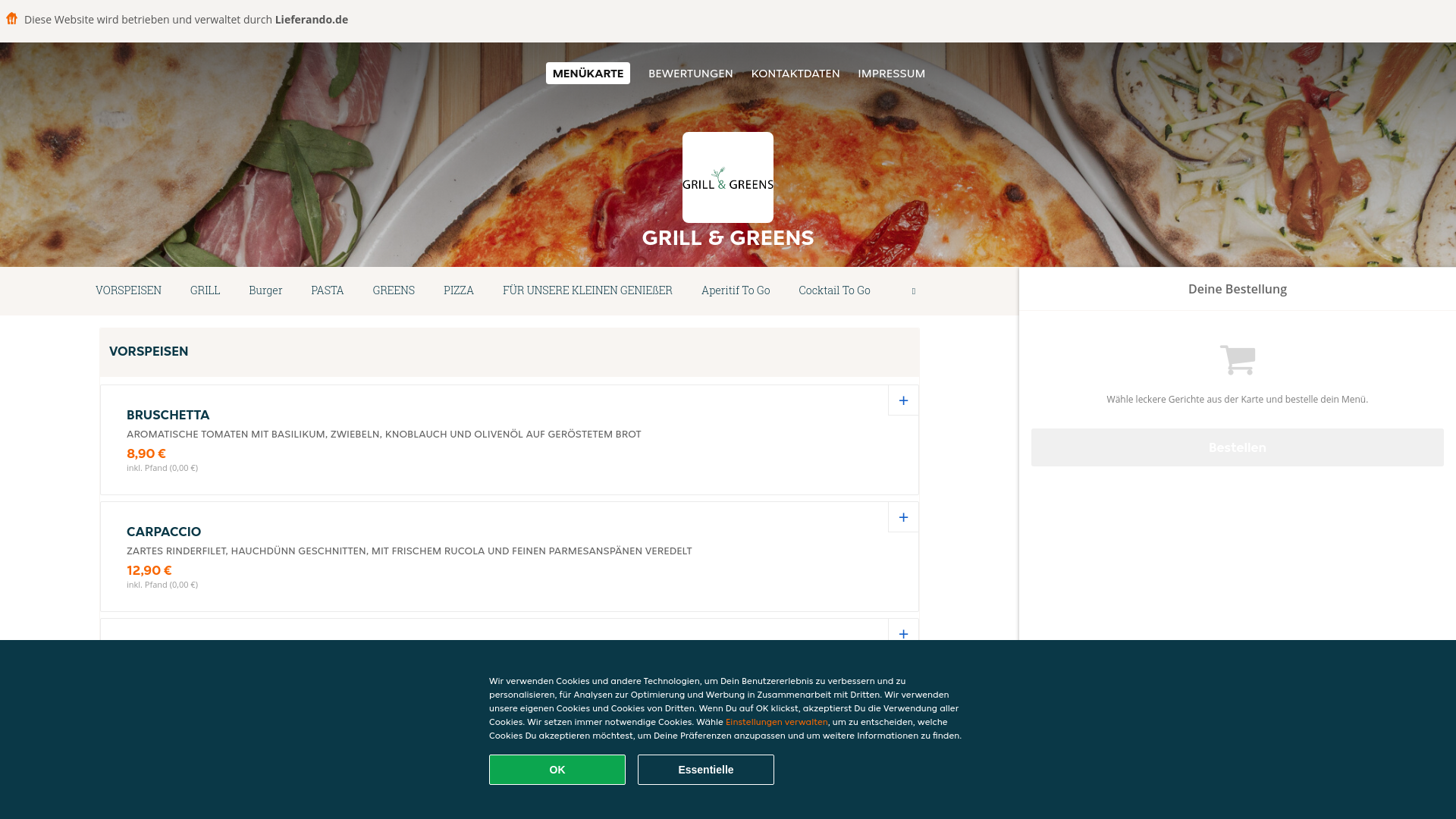 website screenshot of https://grillgreens-neu-isenburg.de/