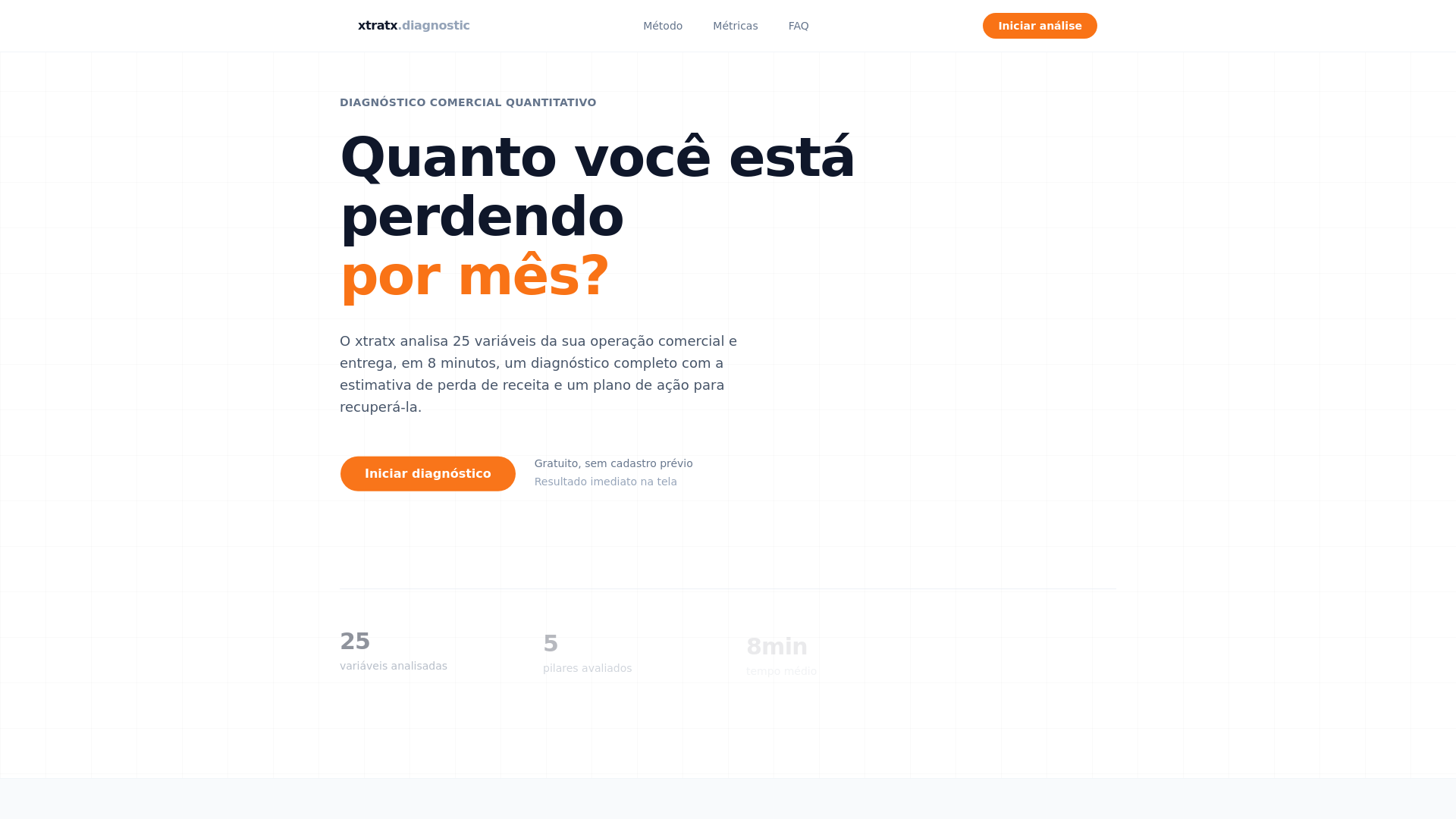 website screenshot of https://xtratx.com.br/