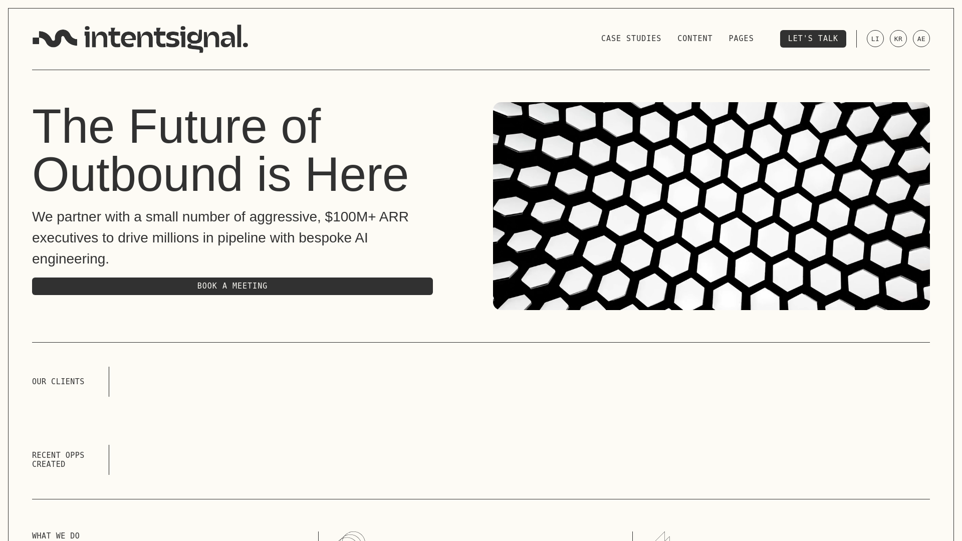 website screenshot of https://findintentsignal.com