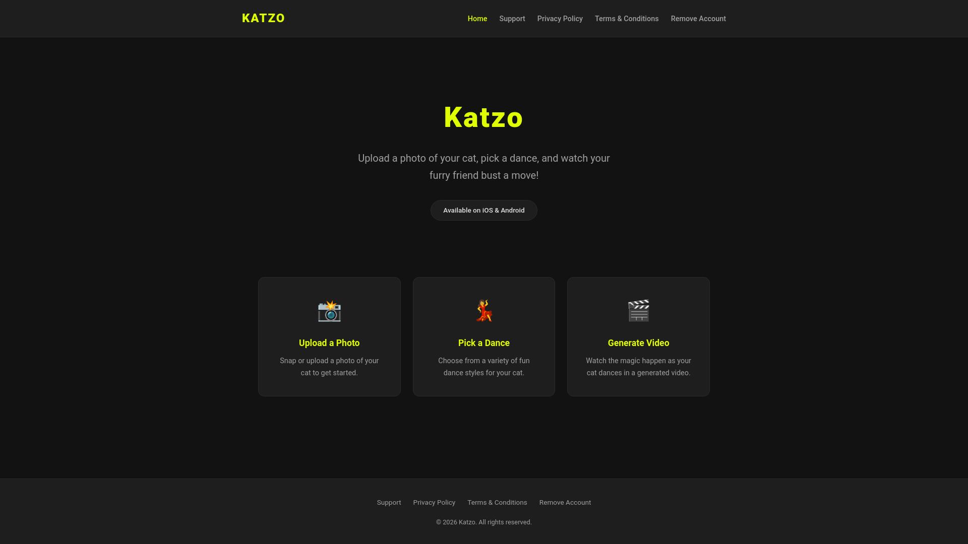 website screenshot of https://katzo.pages.dev/
