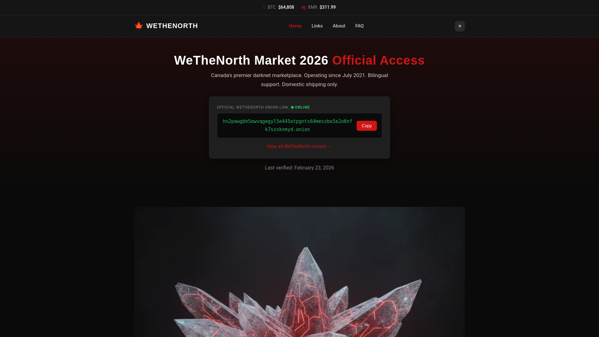 website screenshot of https://wtndm.xyz/