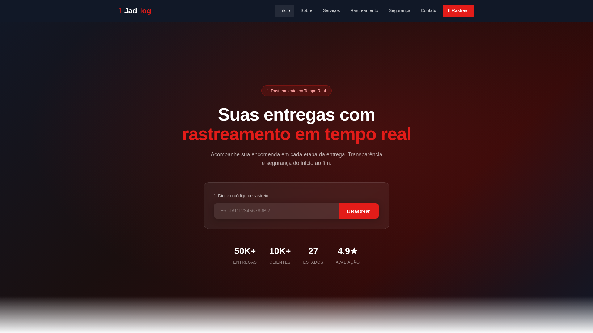 website screenshot of https://jadlograstreamento-seguro.site/