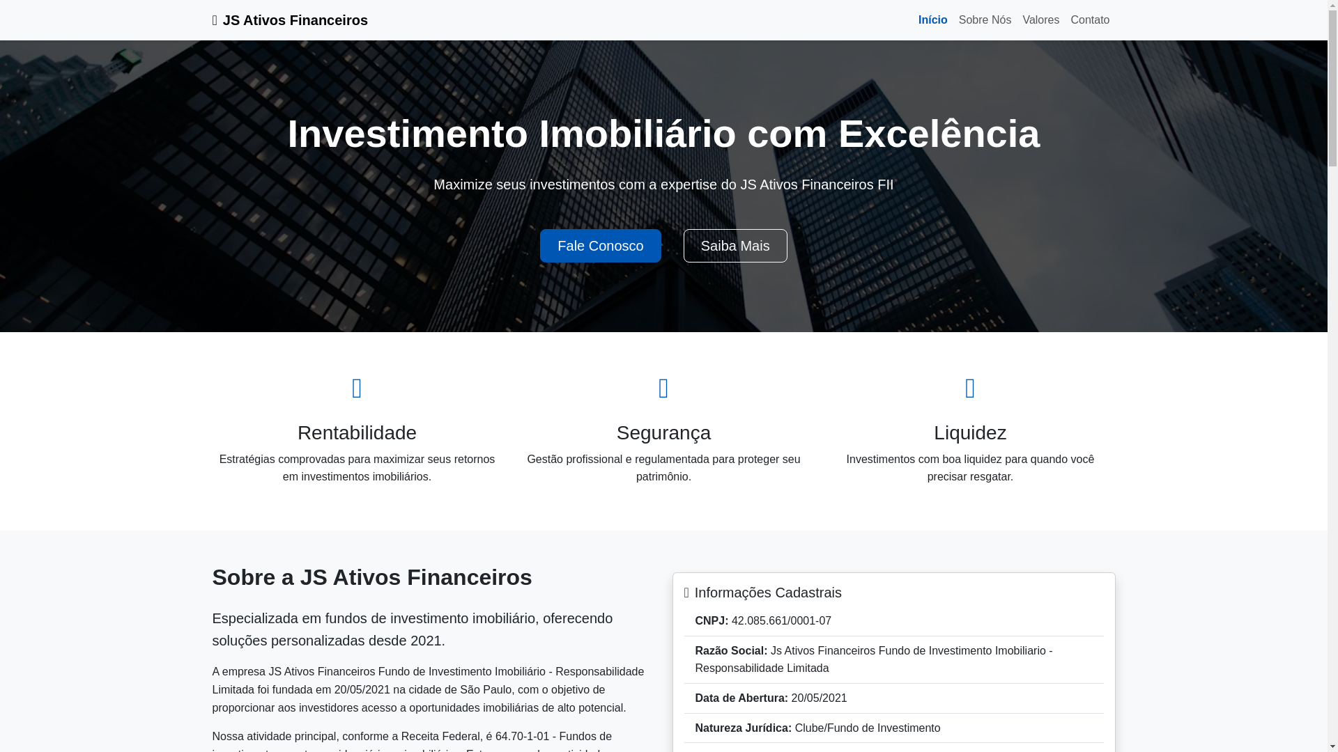 website screenshot of https://jsativosfinanc.cfd/