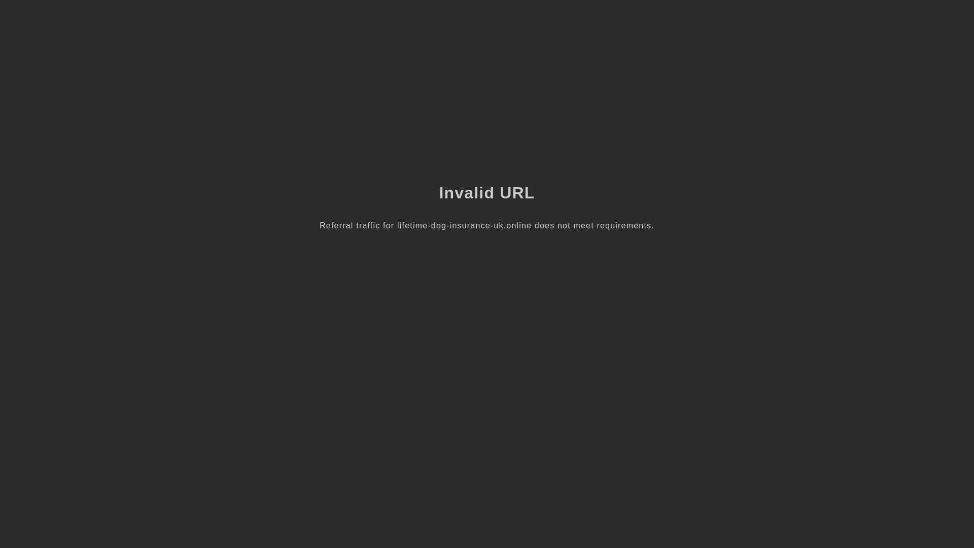 website screenshot of https://lifetime-dog-insurance-uk.online/