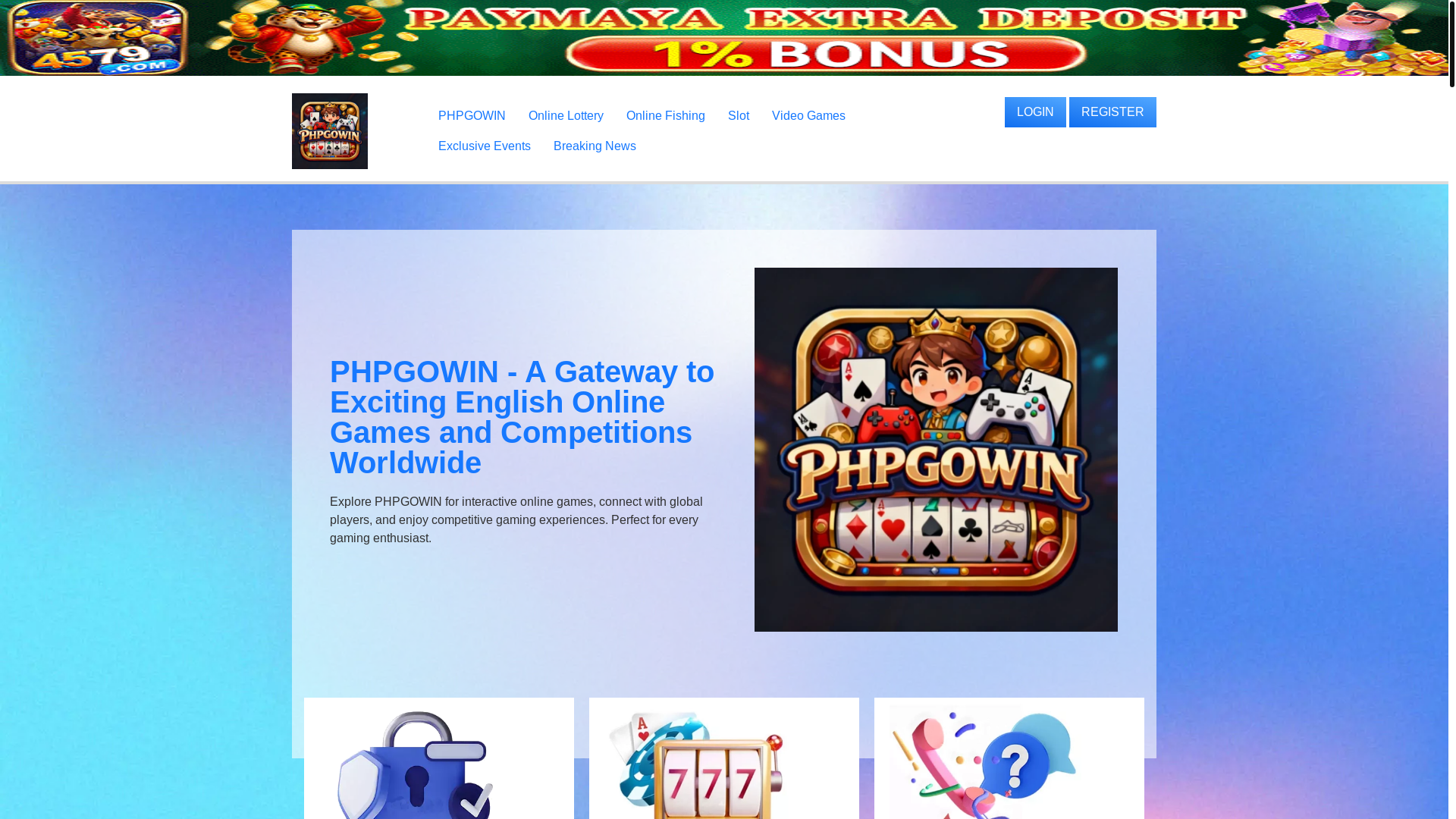 website screenshot of https://phpgowinxyz.com/