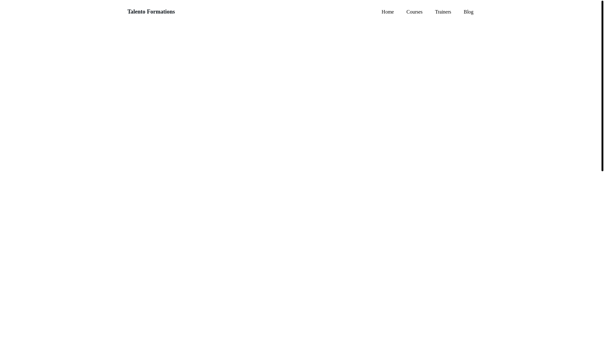 website screenshot of https://talentoformations.fr/