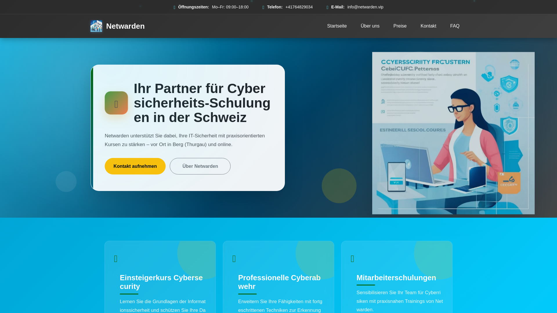 website screenshot of https://netwarden.vip