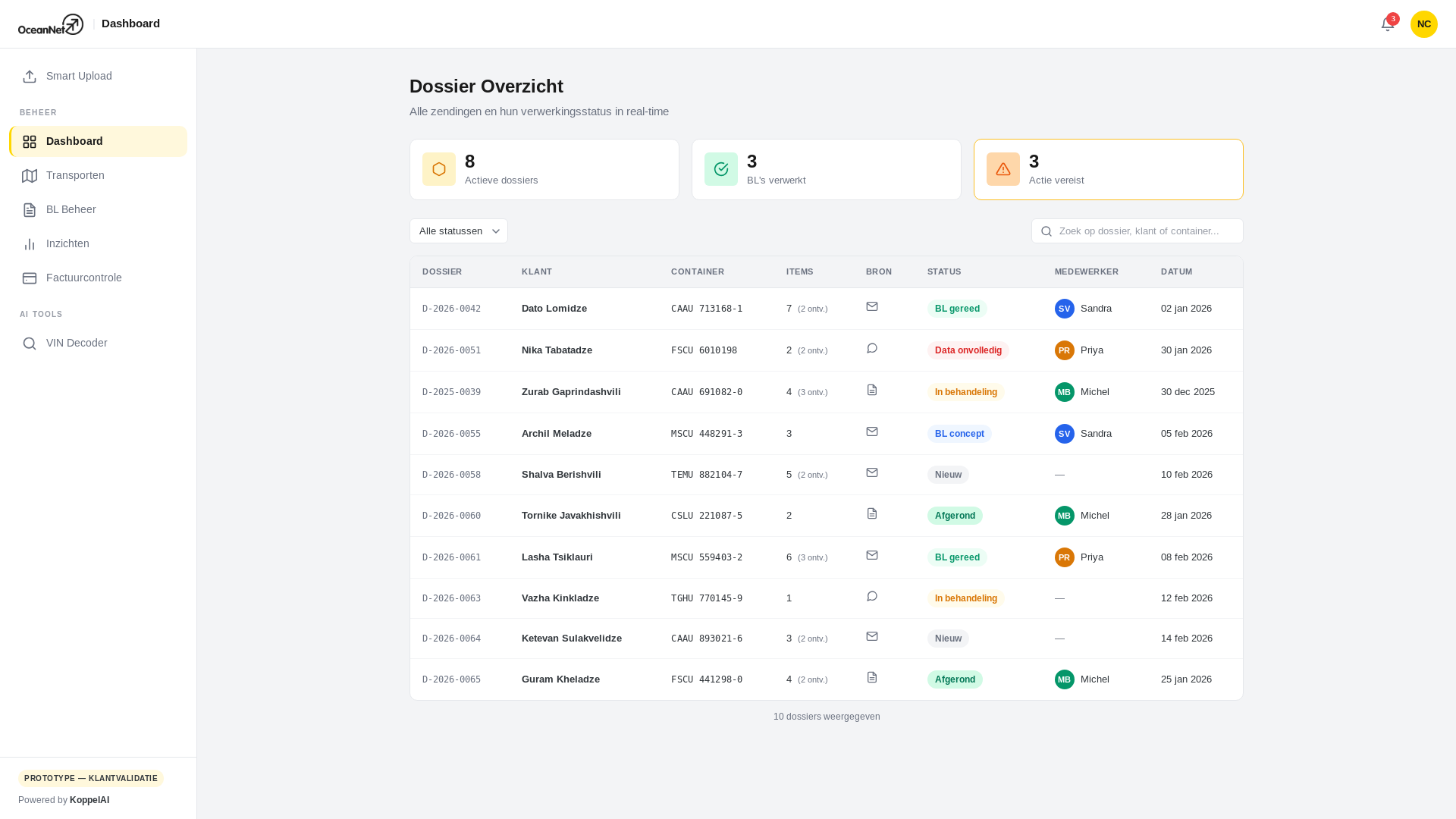 website screenshot of https://oceannet-demo.pages.dev/