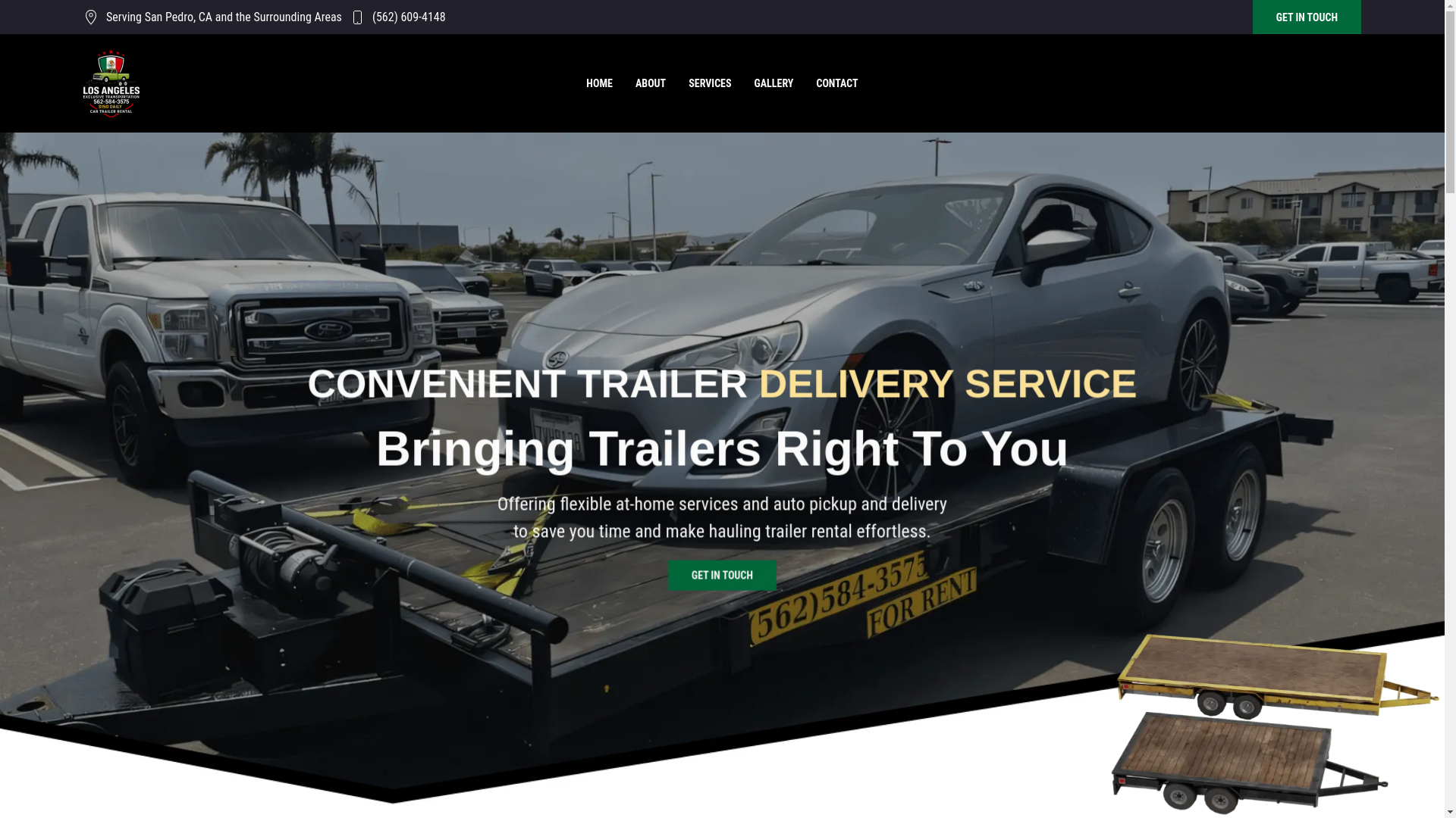 website screenshot of https://losangelesexclusivetransportation.com/