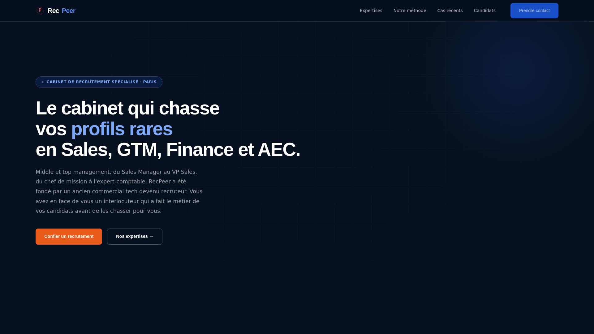 website screenshot of https://recpeer-preview.pages.dev/